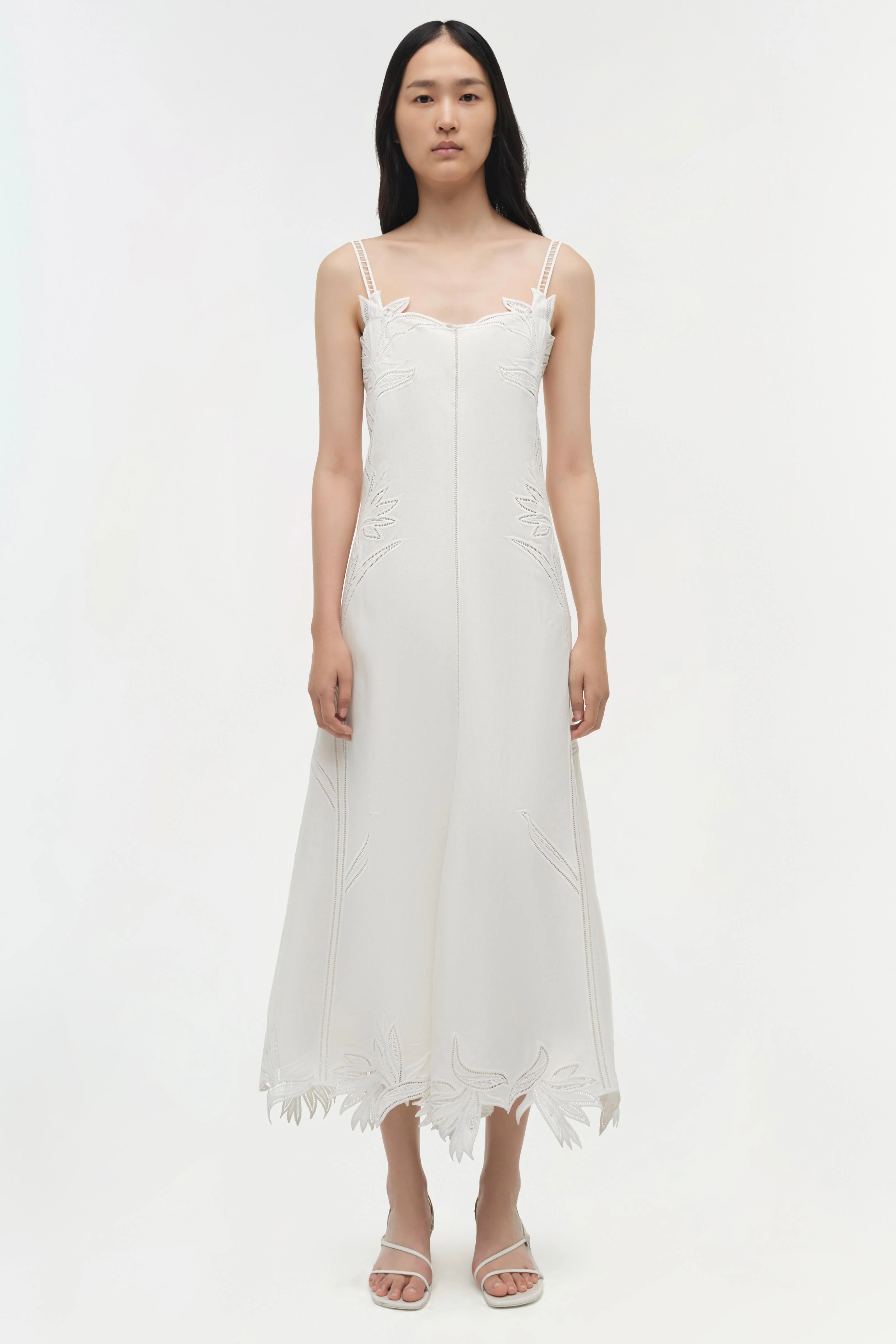 Simkhai - Ellery Embroidered Bustier Midi Dress - Image 6