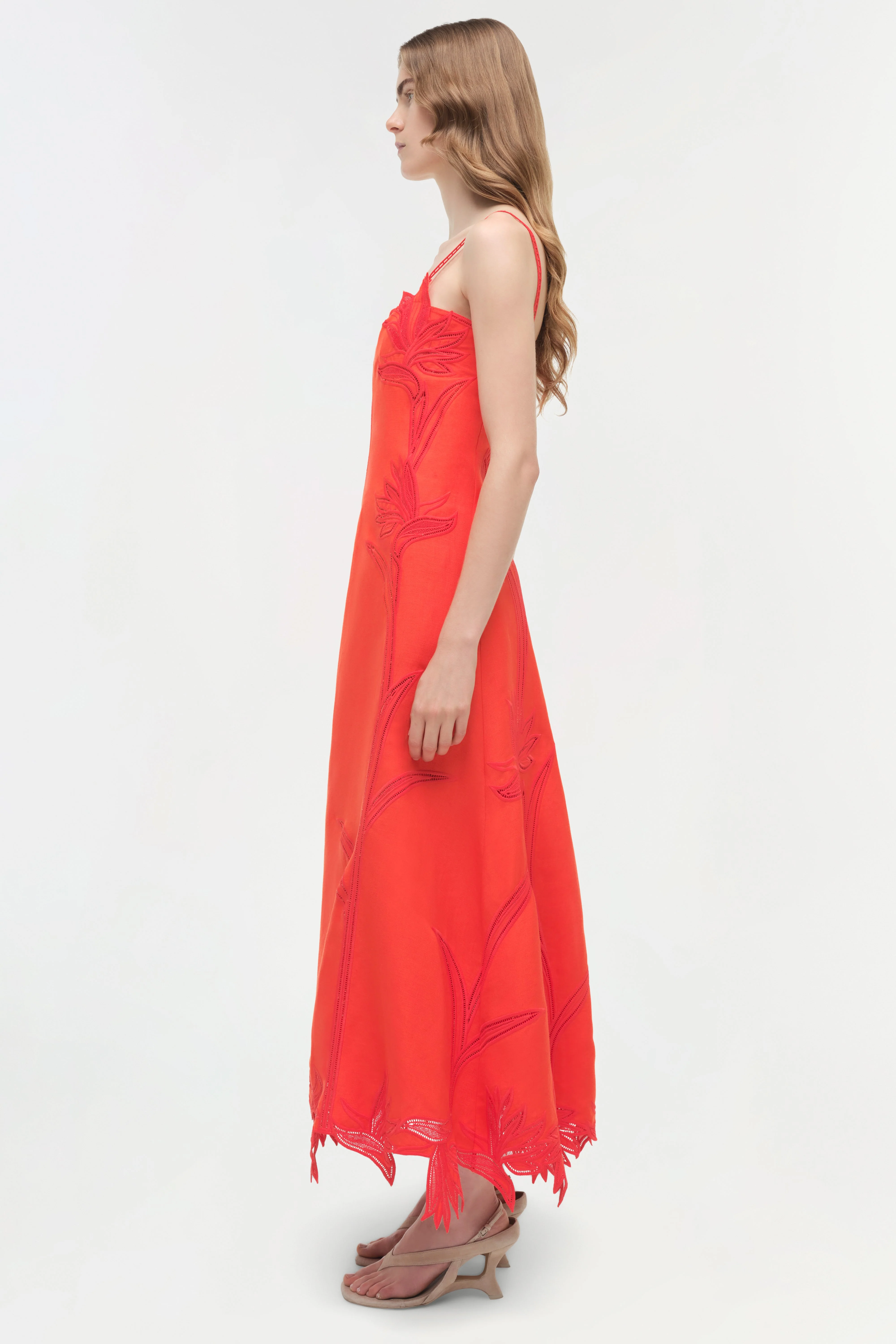 Simkhai - Ellery Embroidered Bustier Midi Dress - Image 4