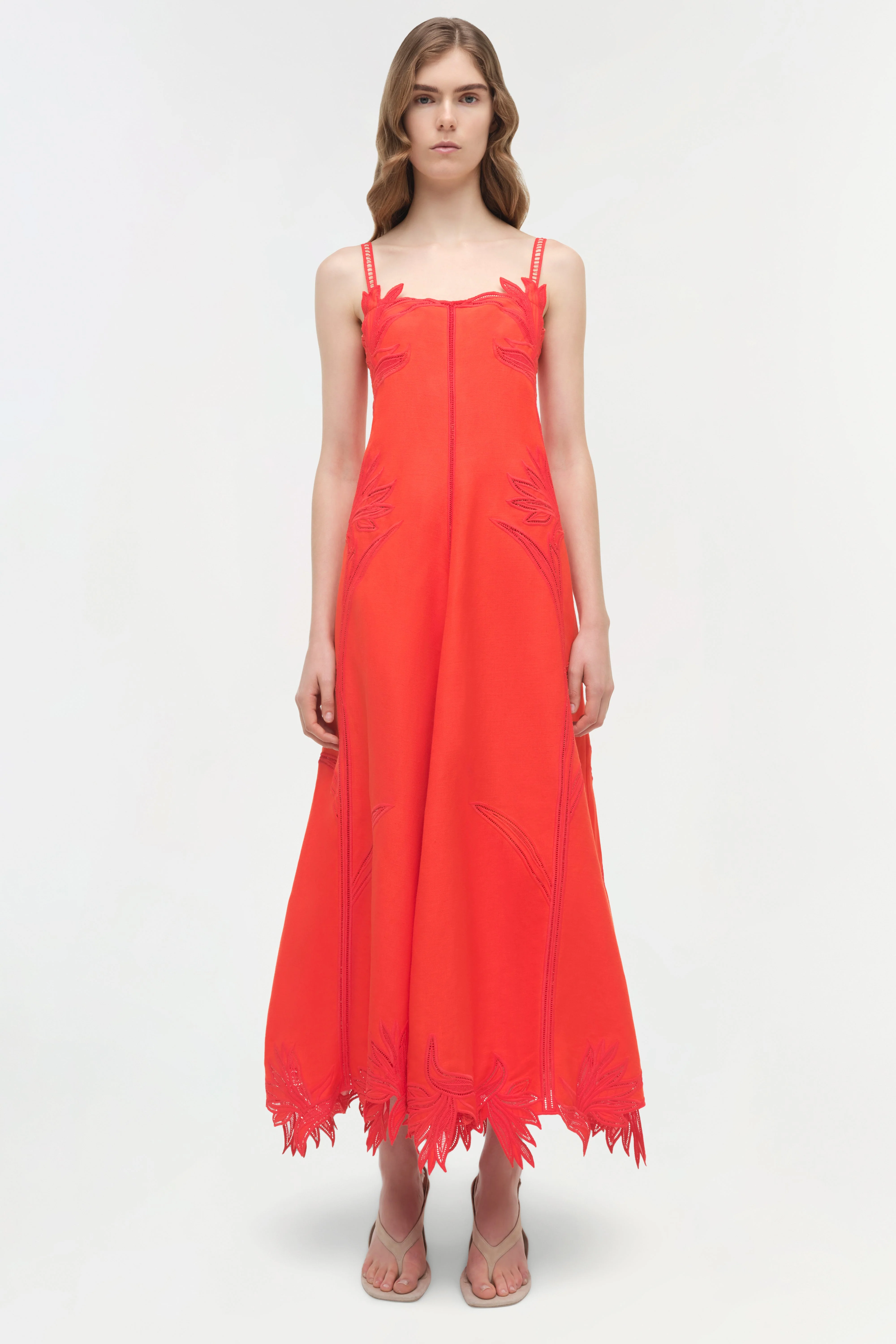 Simkhai - Ellery Embroidered Bustier Midi Dress - Image 6