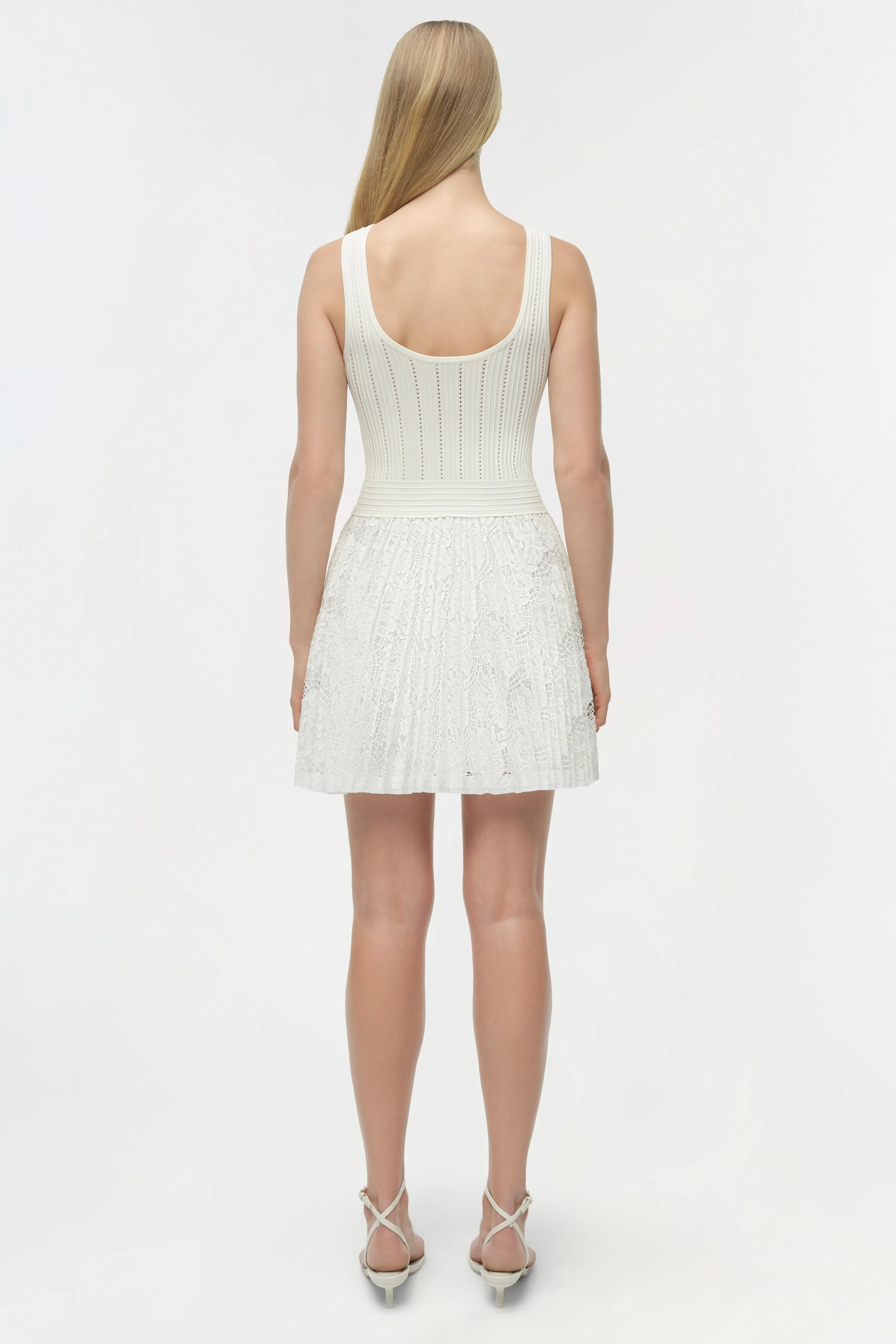 Simkhai - Ellis Knit Lace Mini Dress - Image 4