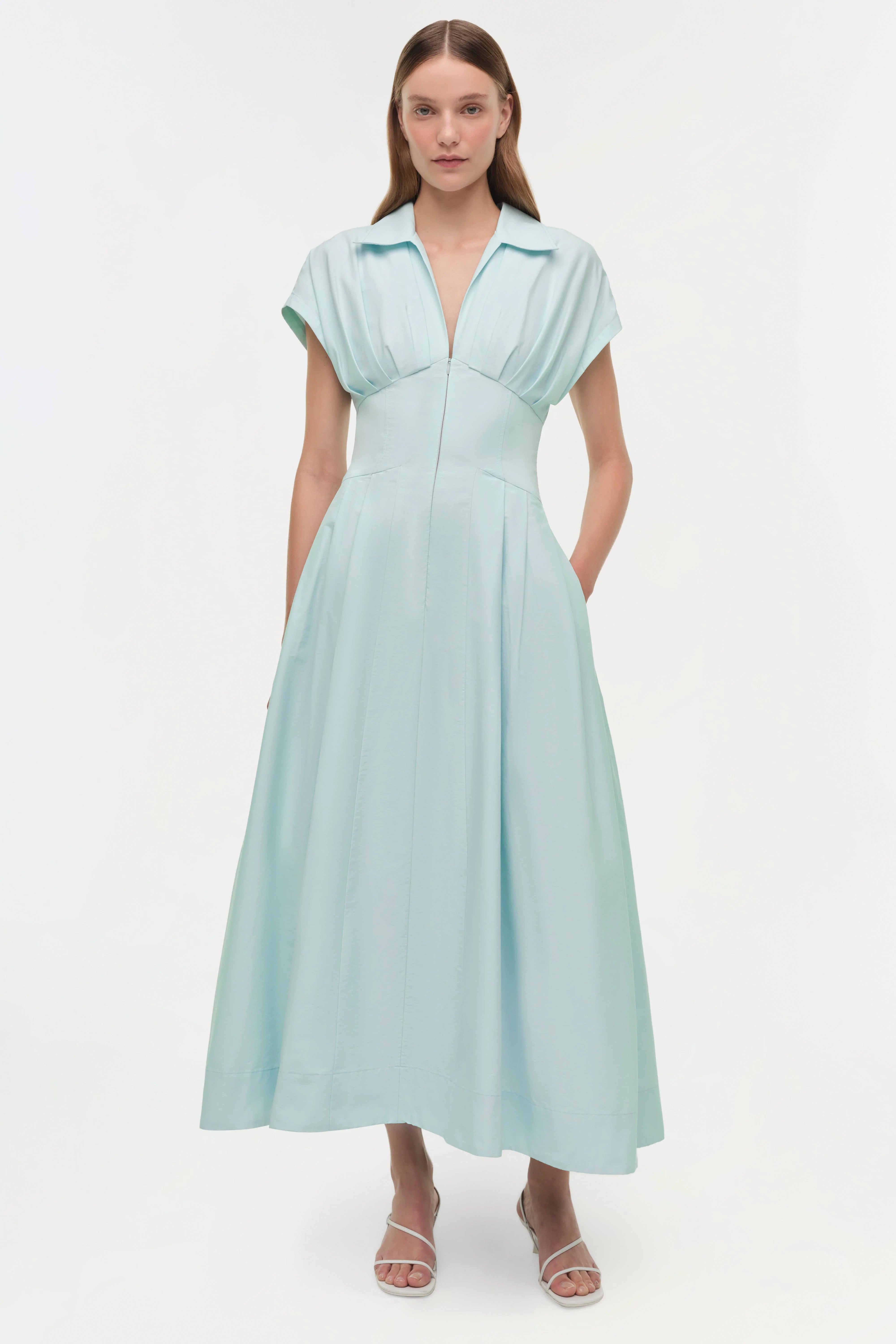 Simkhai - Farlow Cotton Faille Midi Dress - Image 2