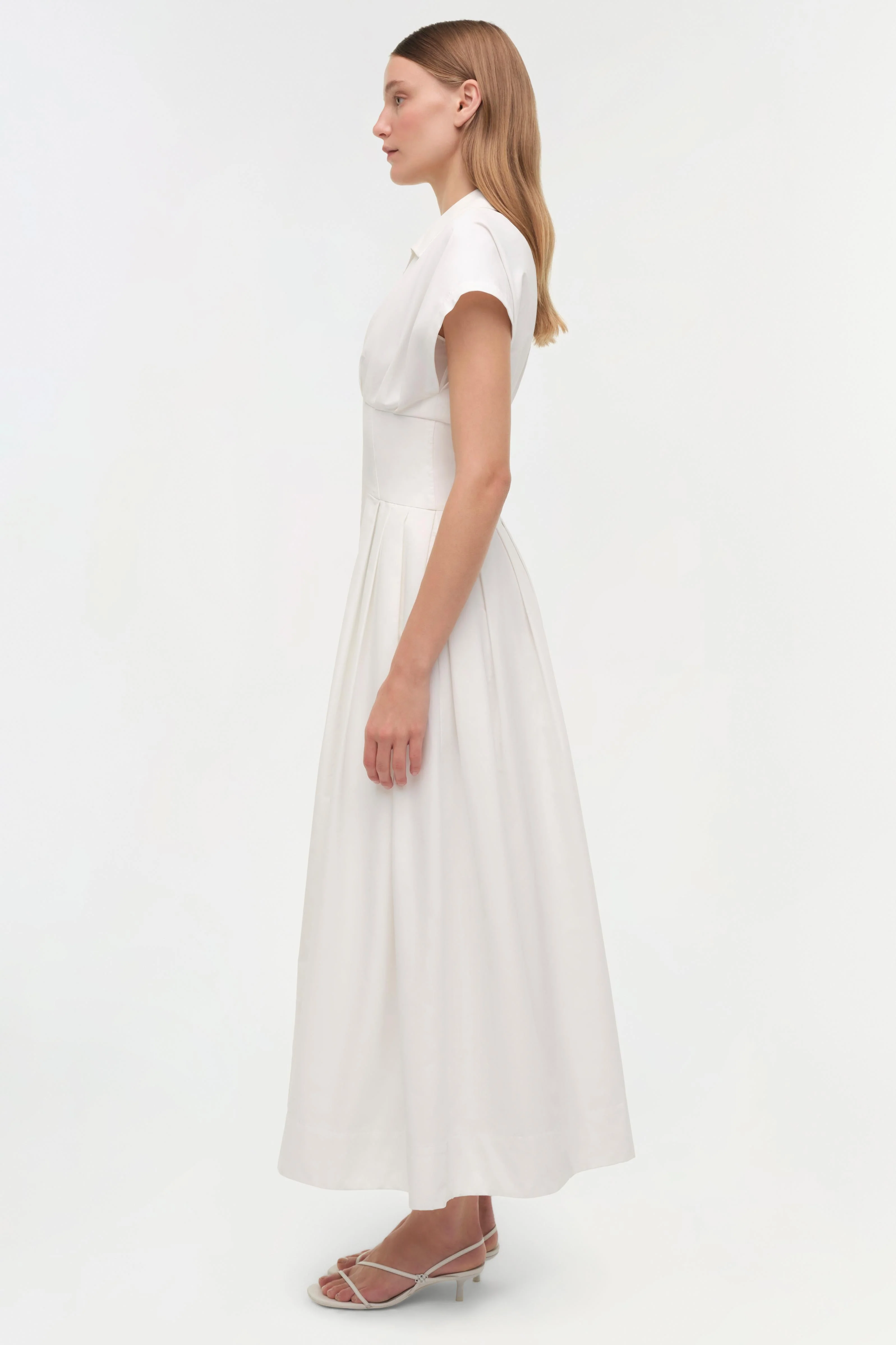 Simkhai - Farlow Cotton Faille Midi Dress - Image 5