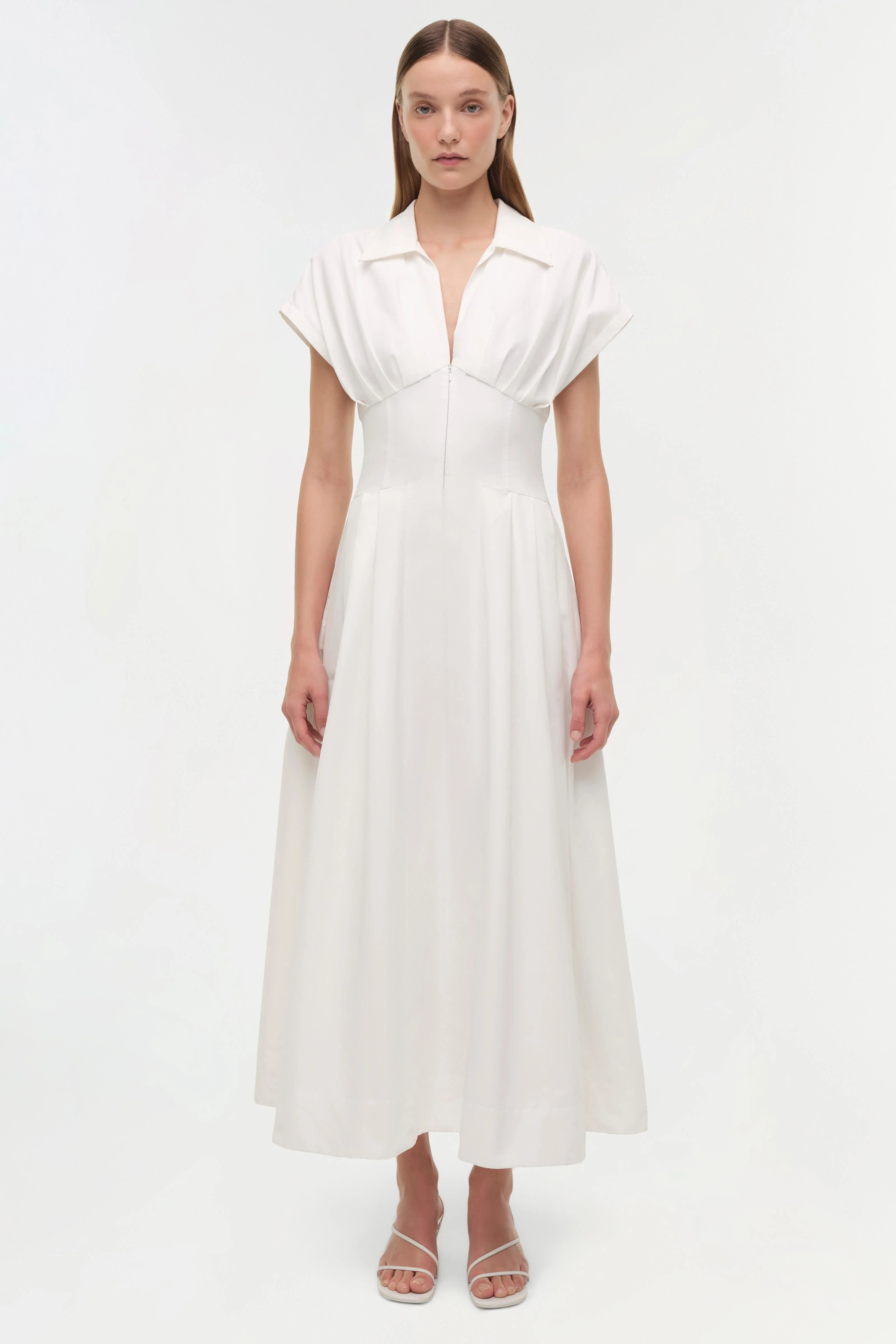 Simkhai - Farlow Cotton Faille Midi Dress - Image 7