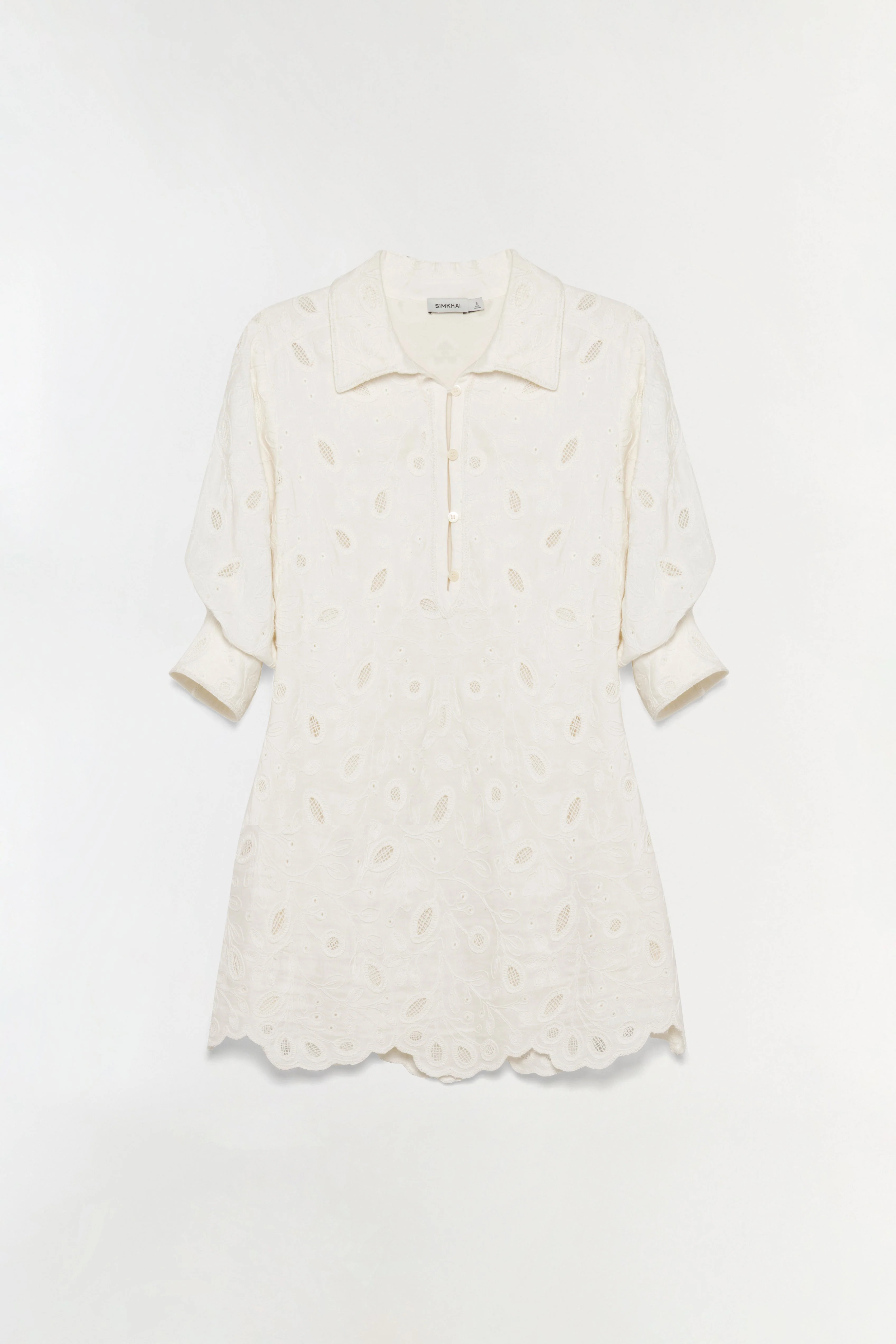 Simkhai - Freya Embroidered Linen Mini Dress