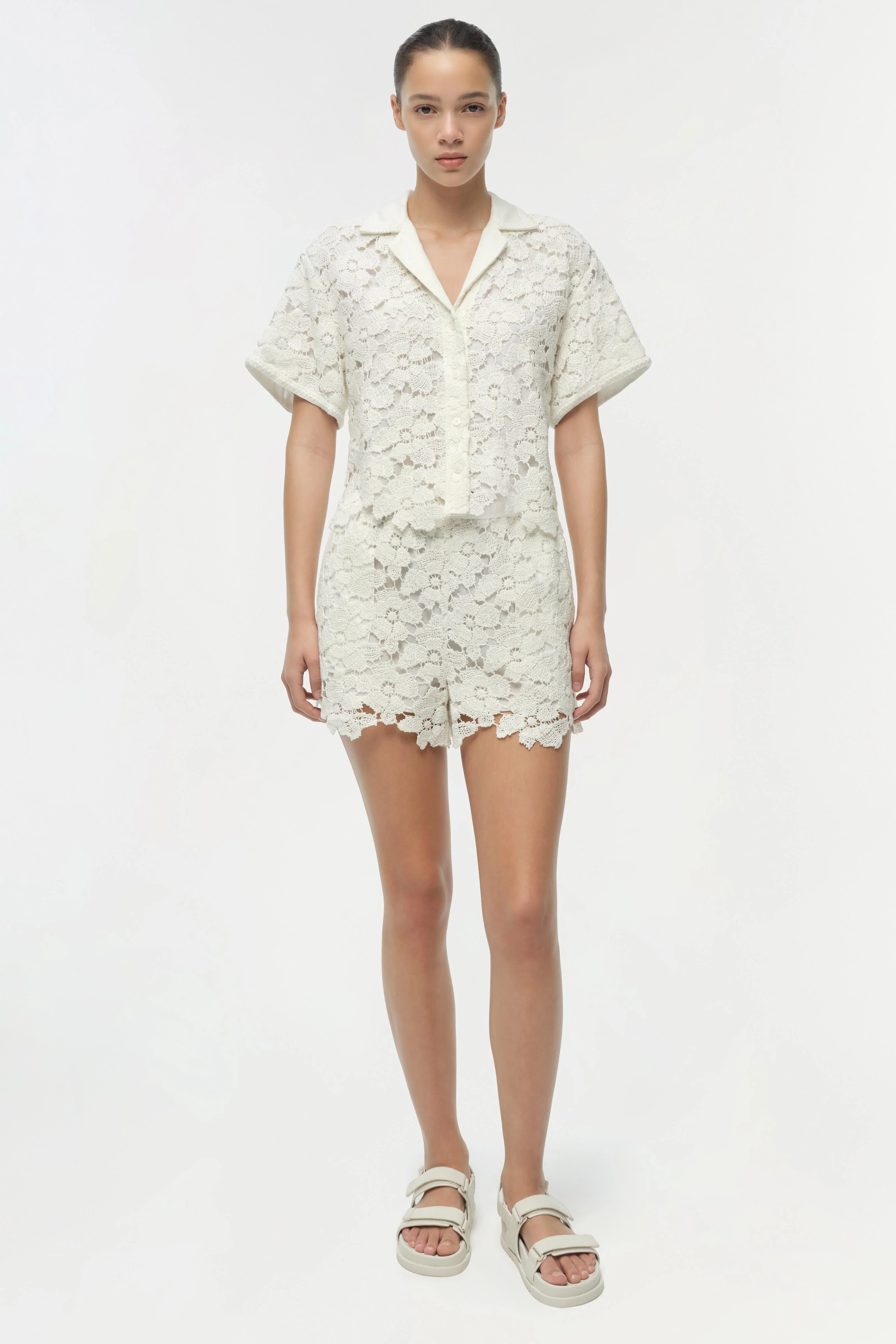 Simkhai - Glenn Lace Camp Shirt - Image 2