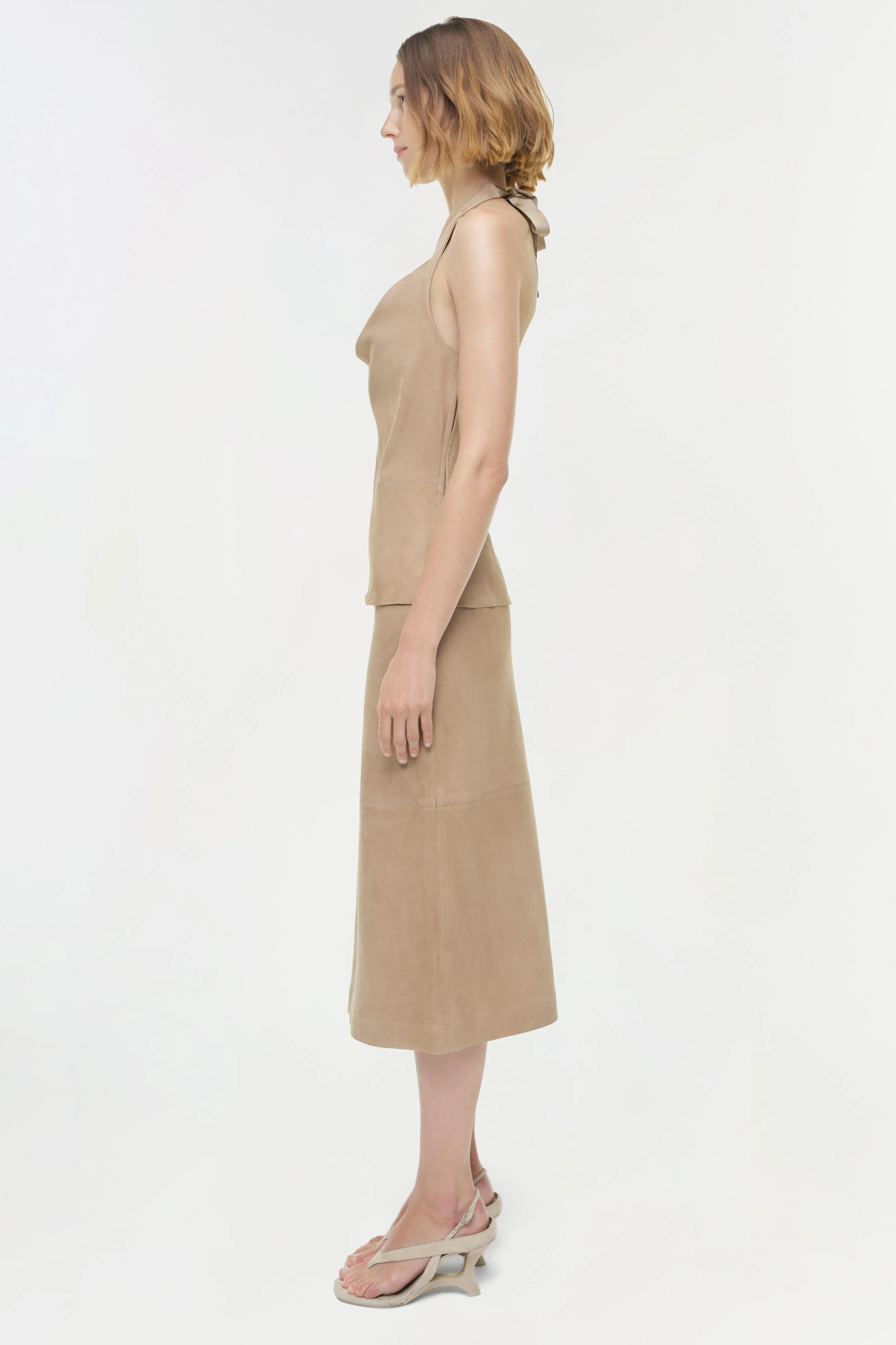 Simkhai - Griffin Suede Halter Top - Image 4