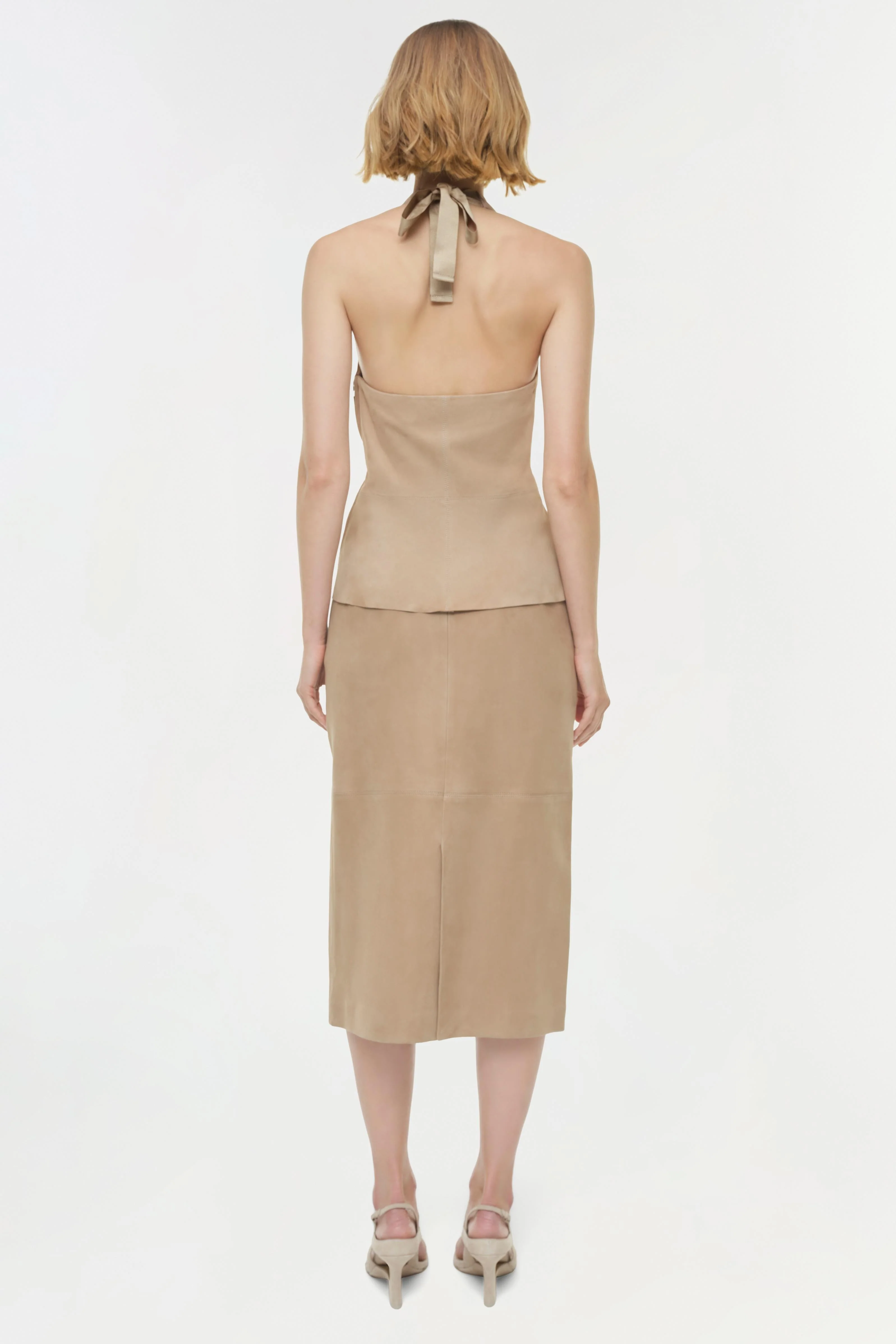 Simkhai - Griffin Suede Halter Top - Image 5