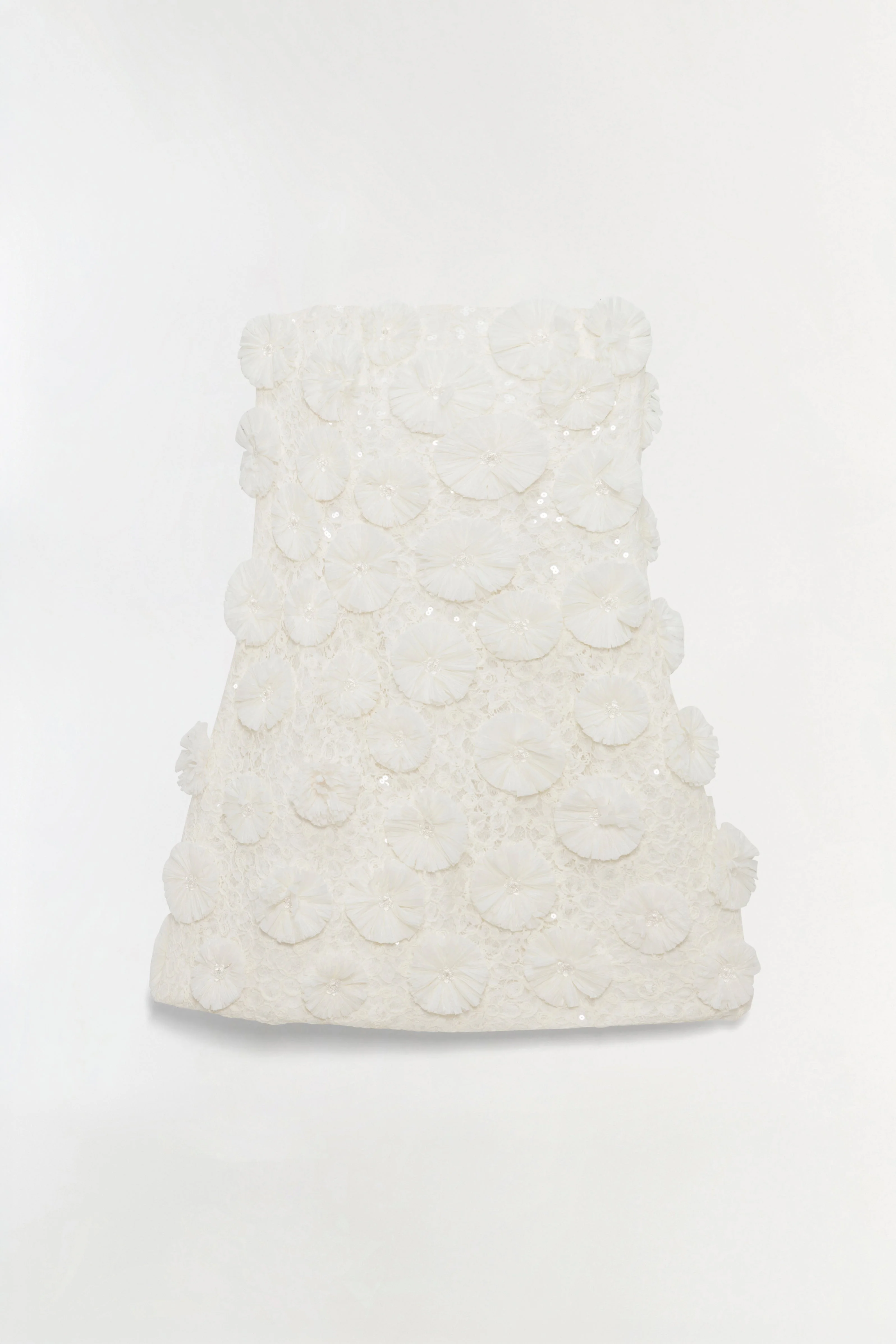 Simkhai - Holland Floral Raffia Bustier Mini Dress