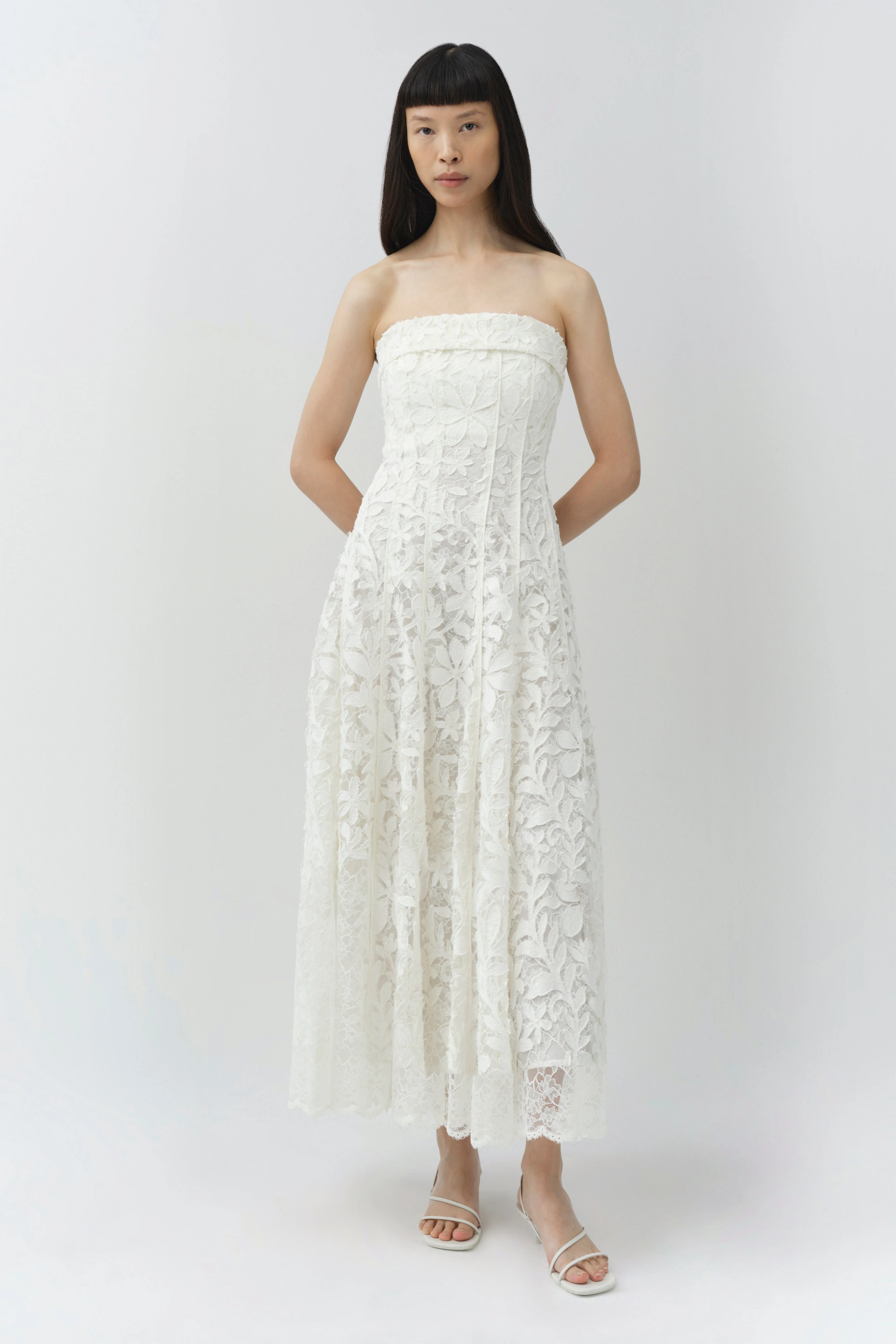 Simkhai - Imogen Lace Bustier Midi Dress - Image 2
