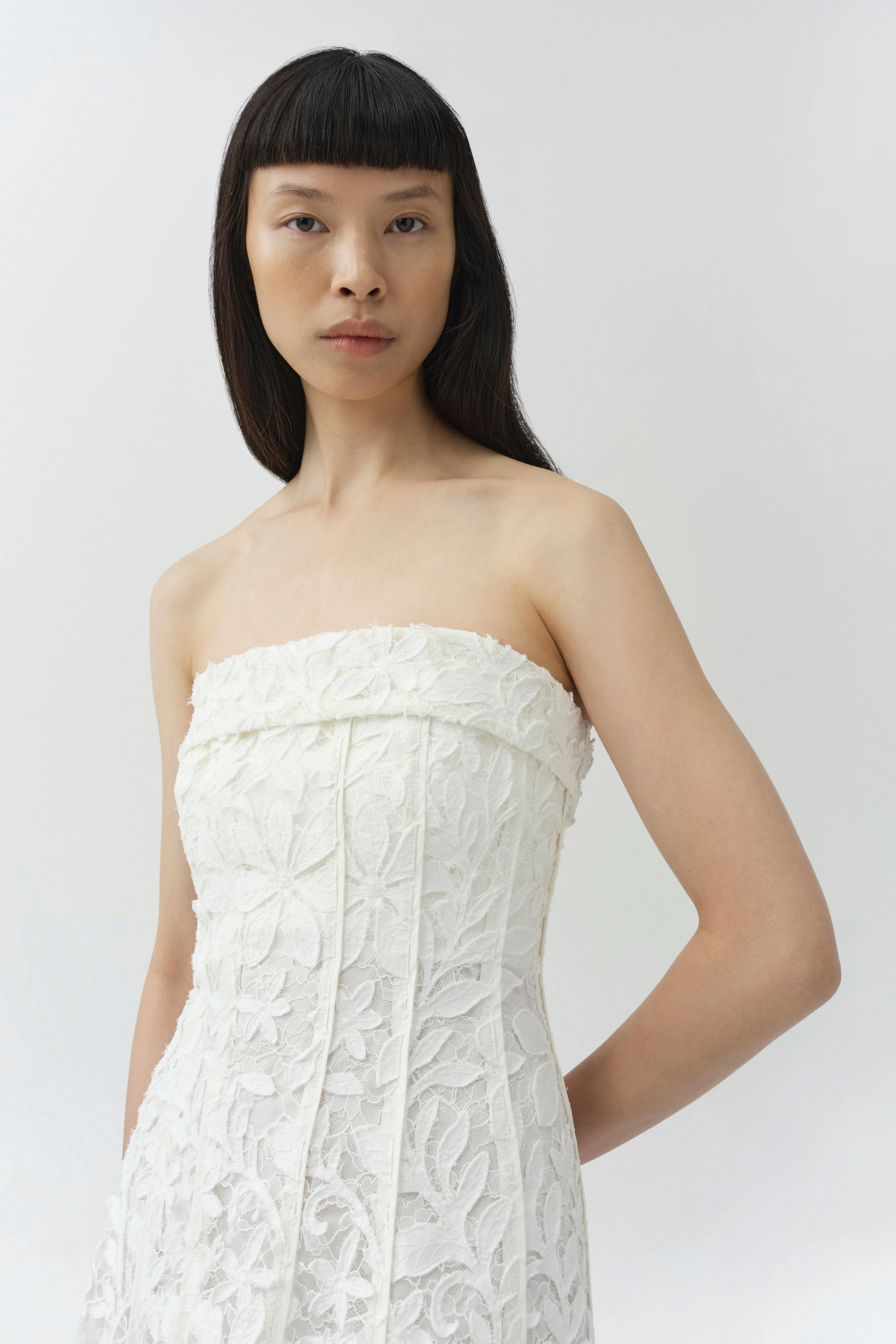 Simkhai - Imogen Lace Bustier Midi Dress - Image 3