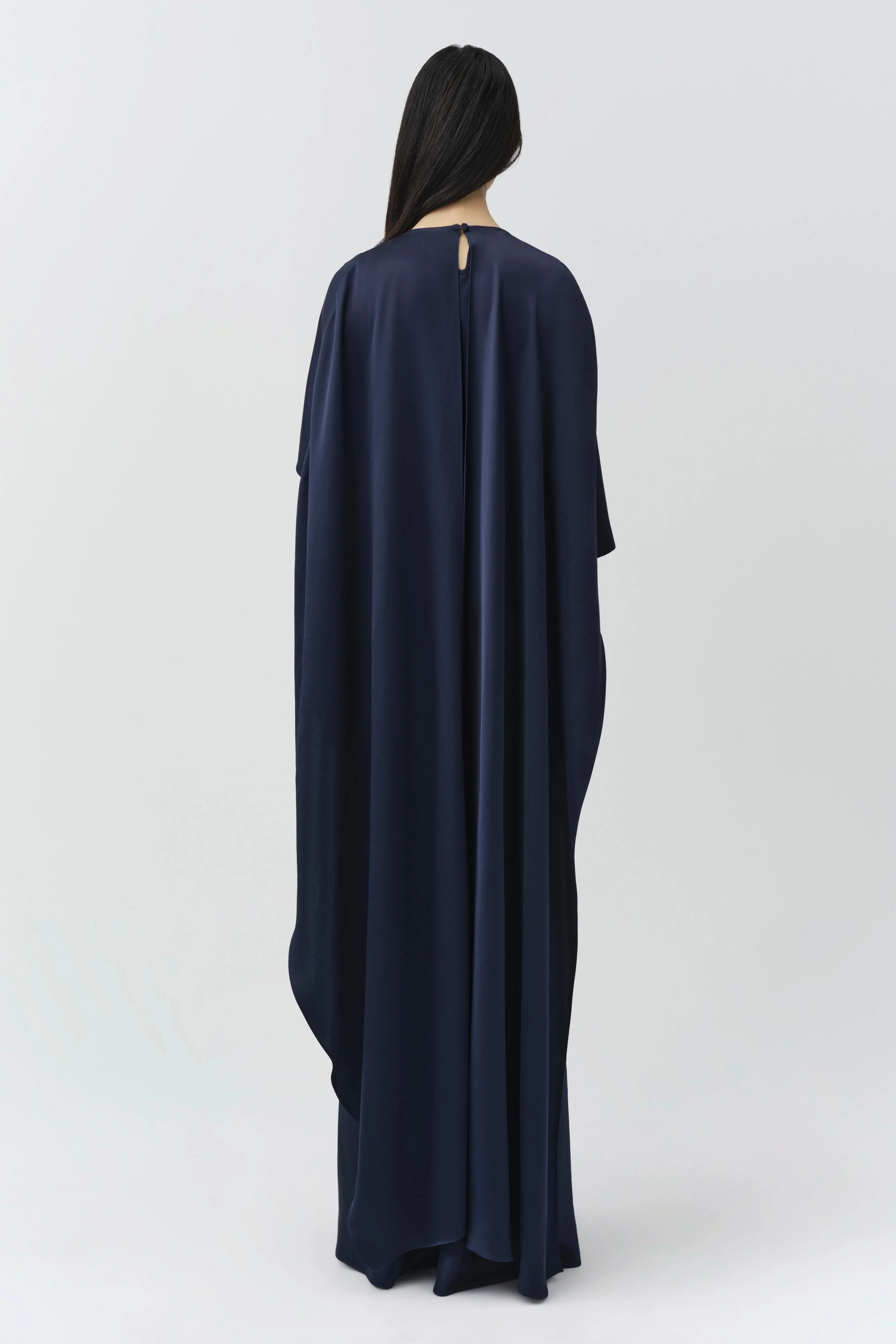 Simkhai - Izel Satin Cape Gown - Image 5