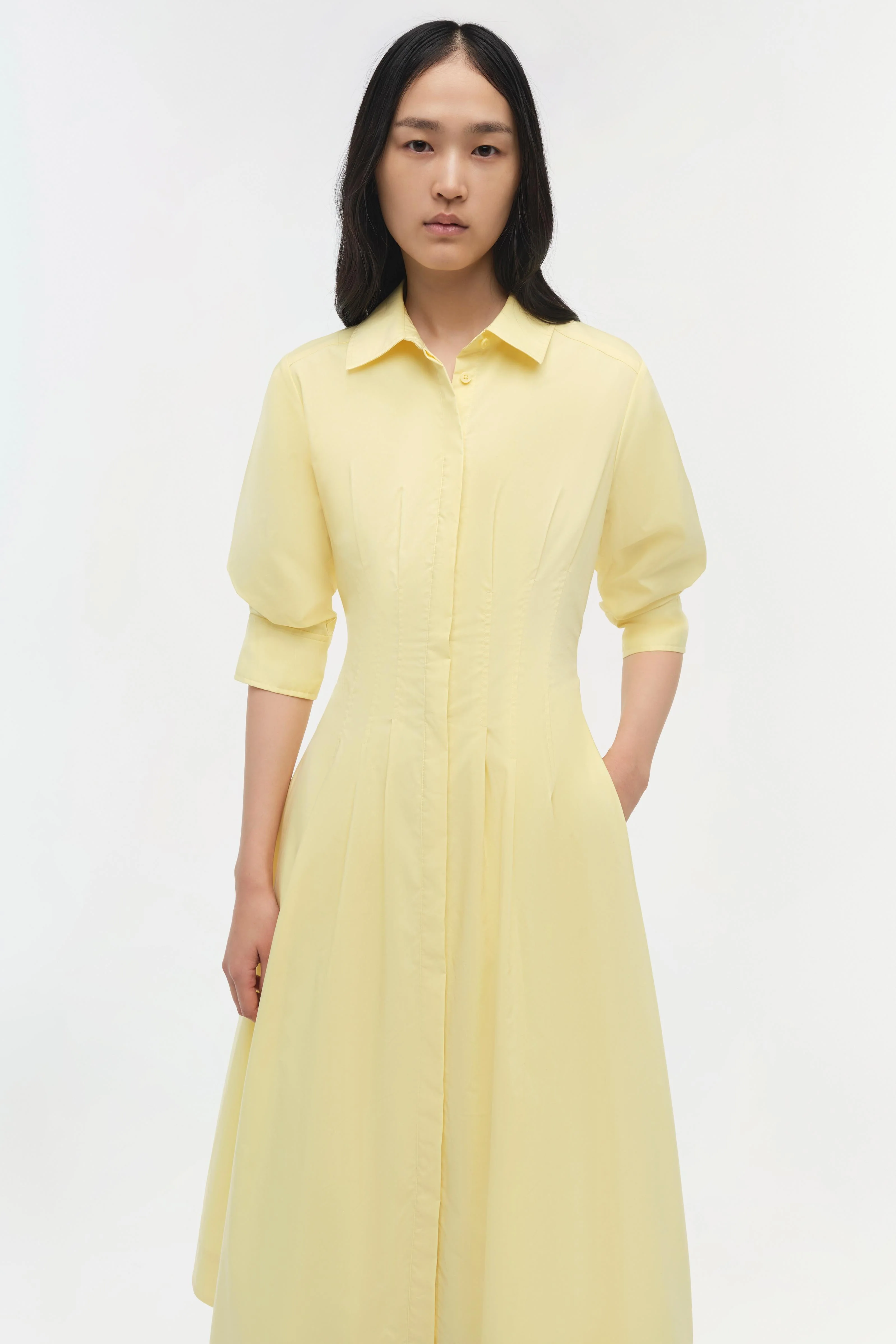 Simkhai - Jazz Cotton Pintuck Midi Dress - Image 3