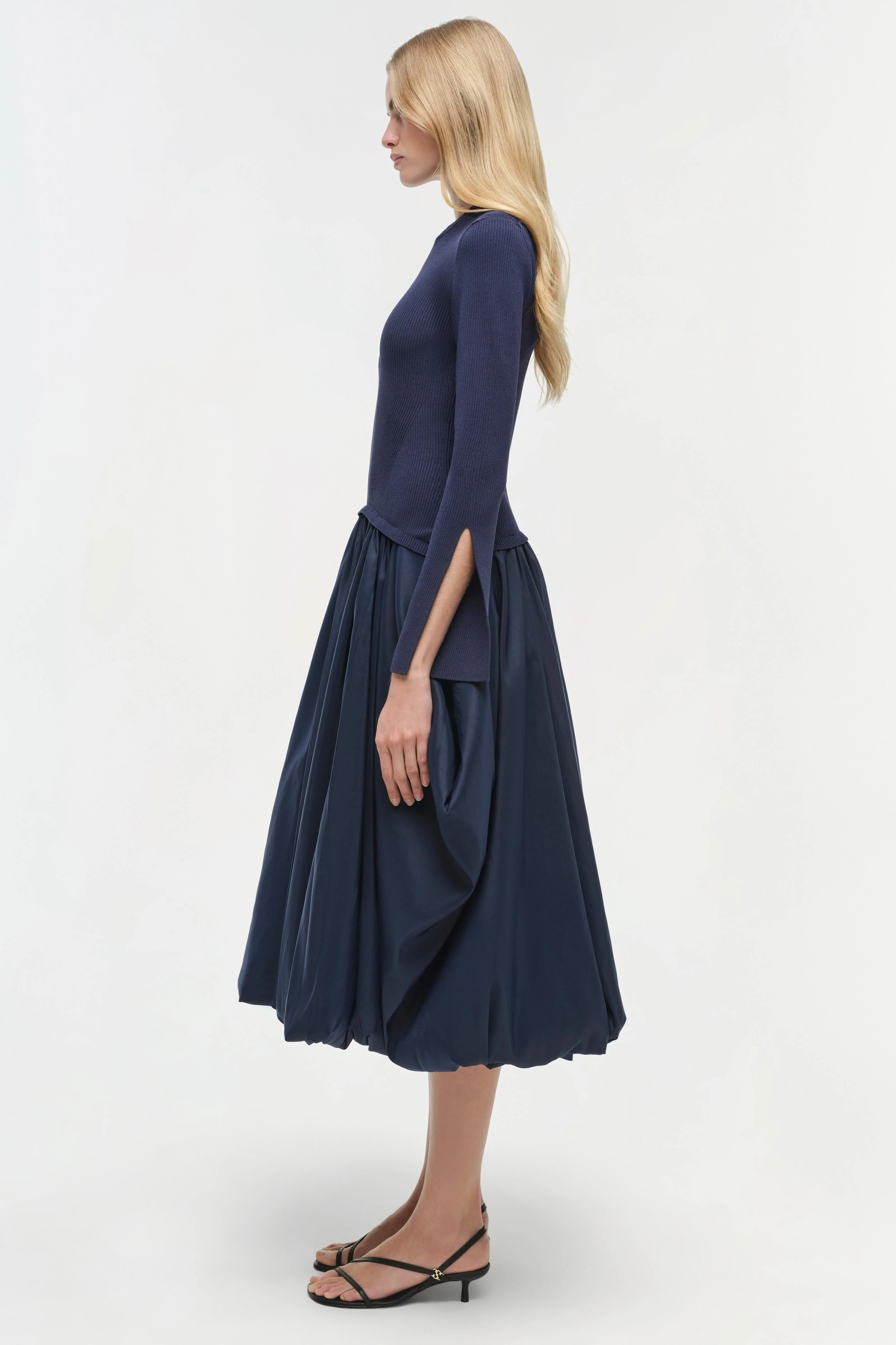 Simkhai - Kenlie Taffeta Knit Midi Dress - Image 4
