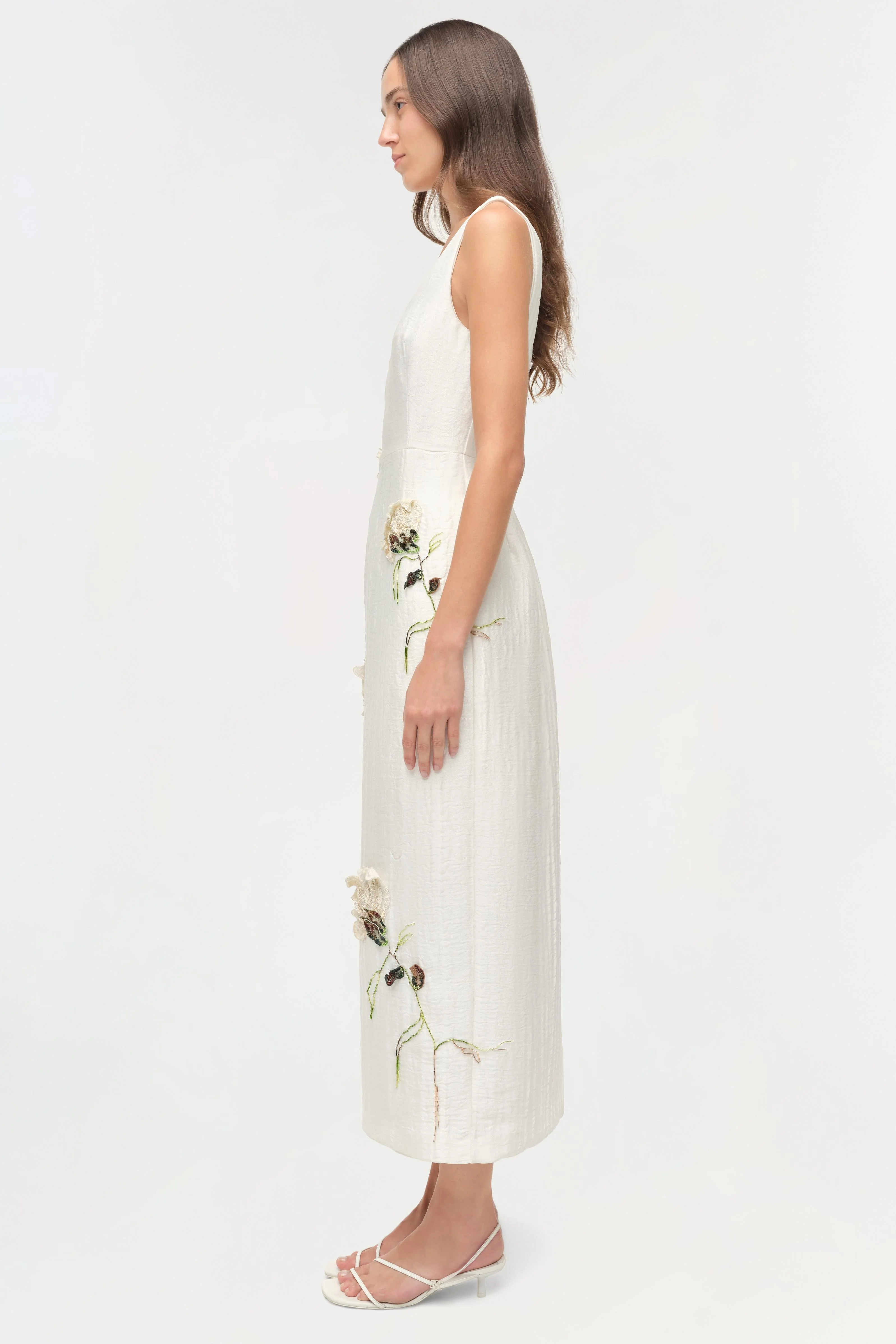Simkhai - Lilibeth Floral Jacquard Midi Dress - Image 4