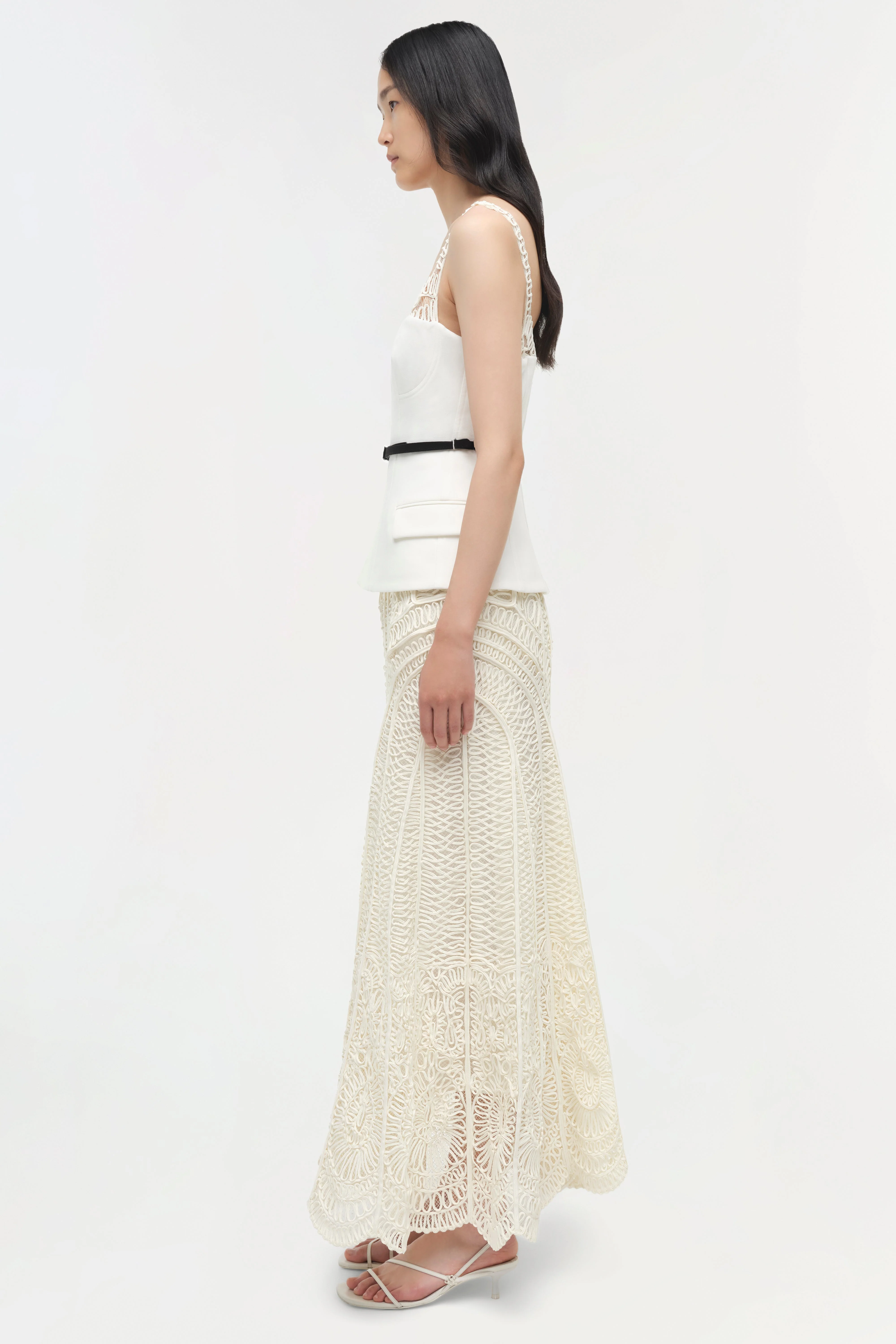 Simkhai - Mckinnon Guipure Midi Dress - Image 4