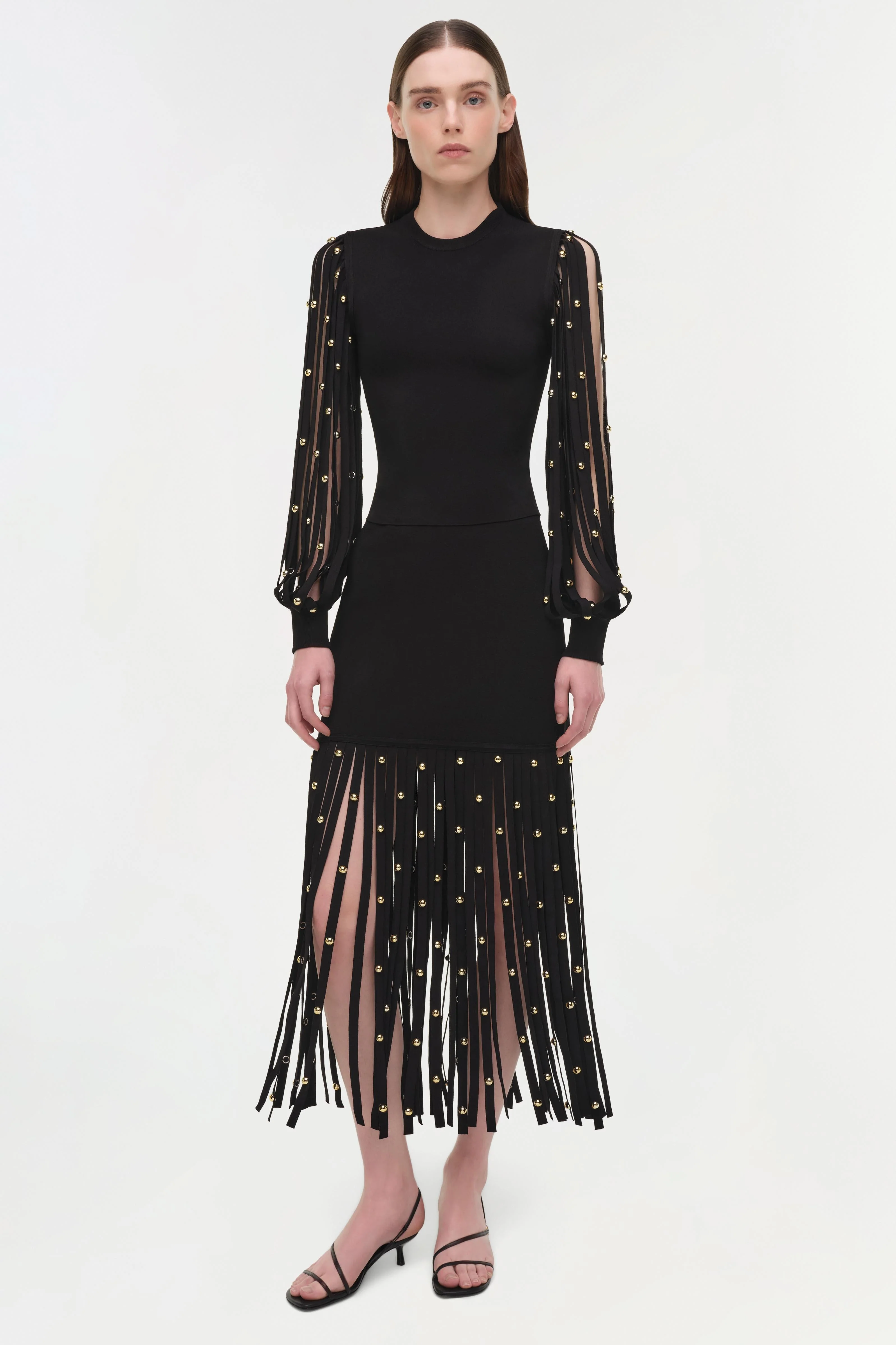 Simkhai - Melva Knit Embellished Midi Skirt - Image 3