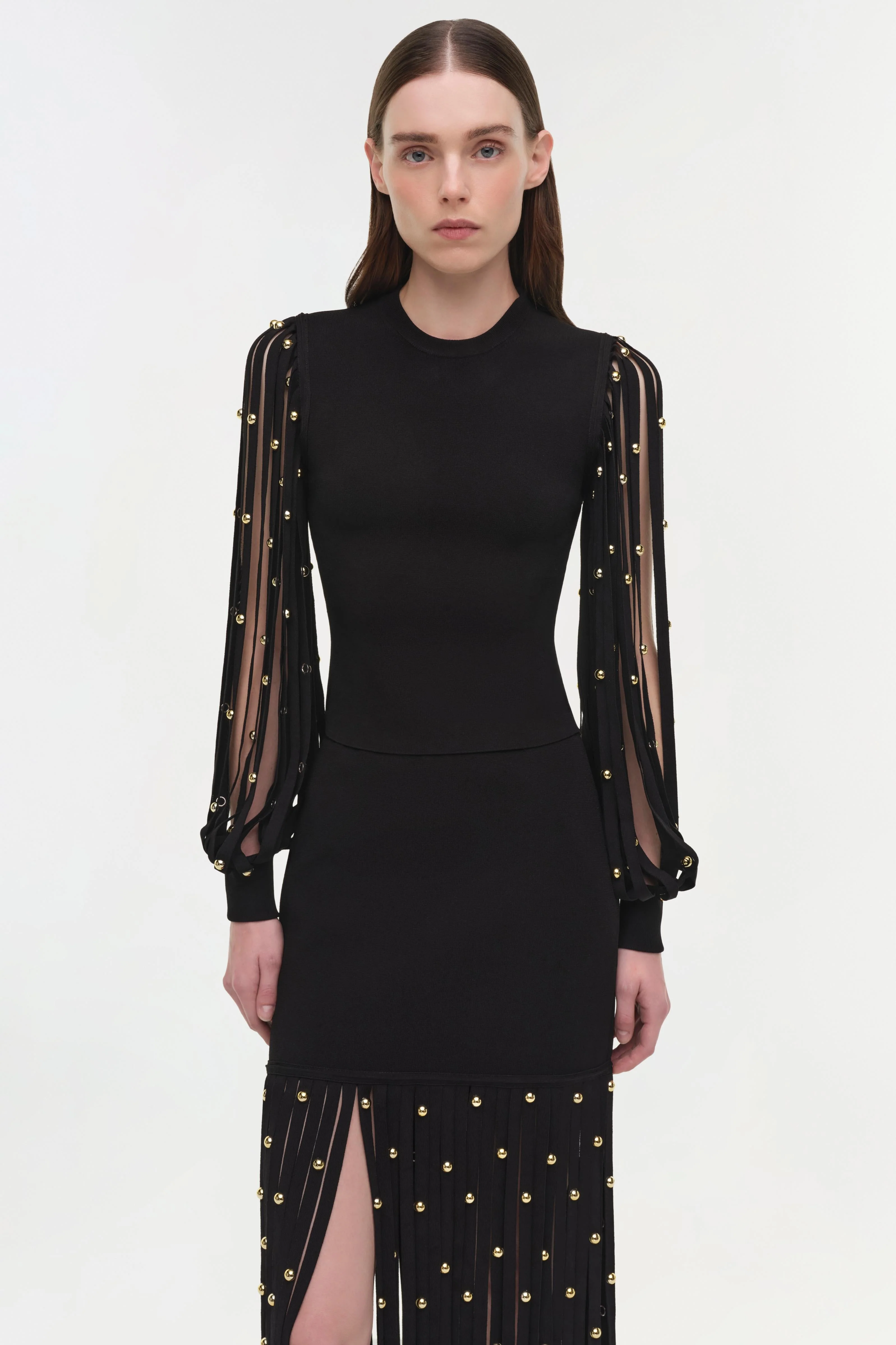 Simkhai - Melva Knit Embellished Midi Skirt - Image 4
