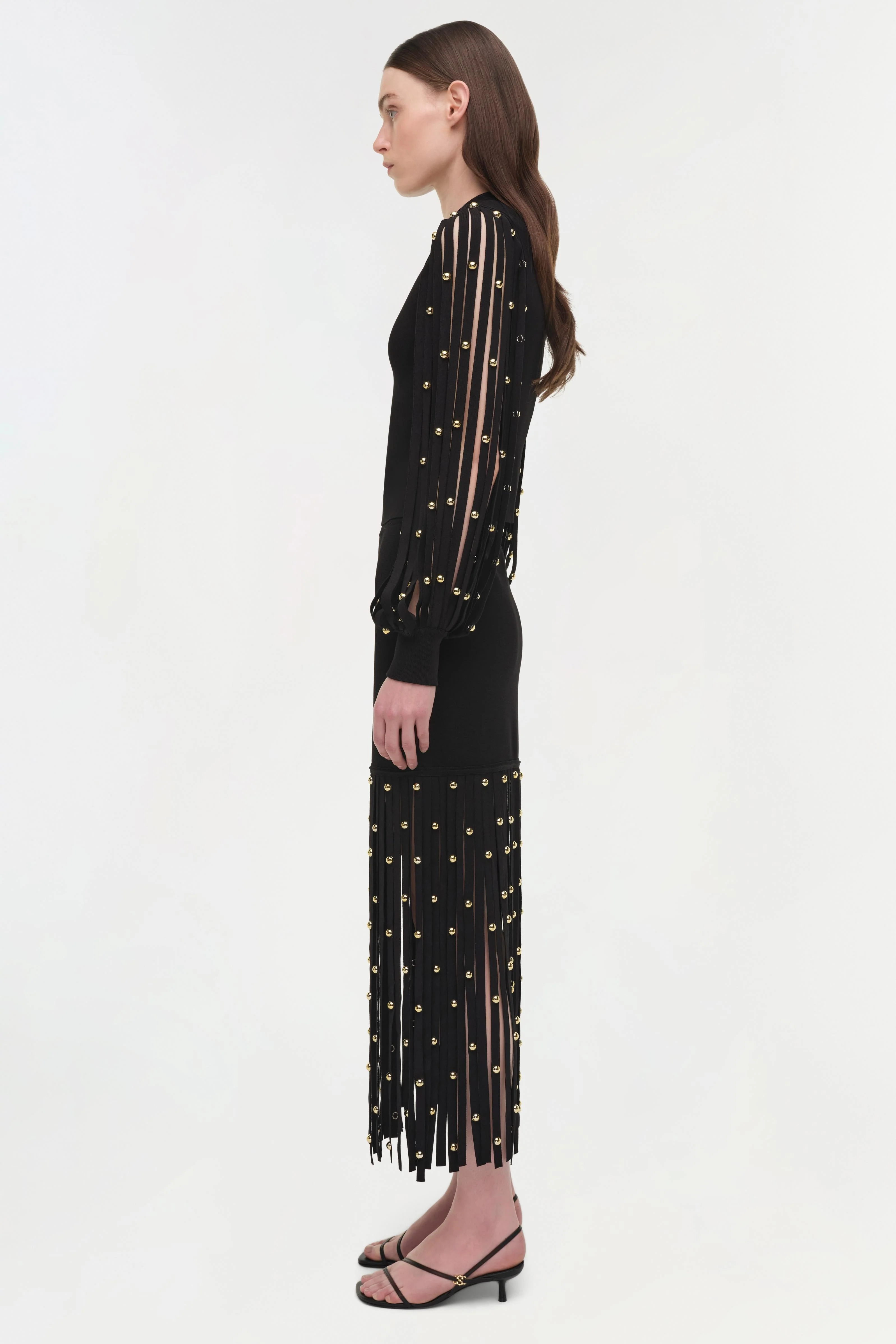 Simkhai - Melva Knit Embellished Midi Skirt - Image 5