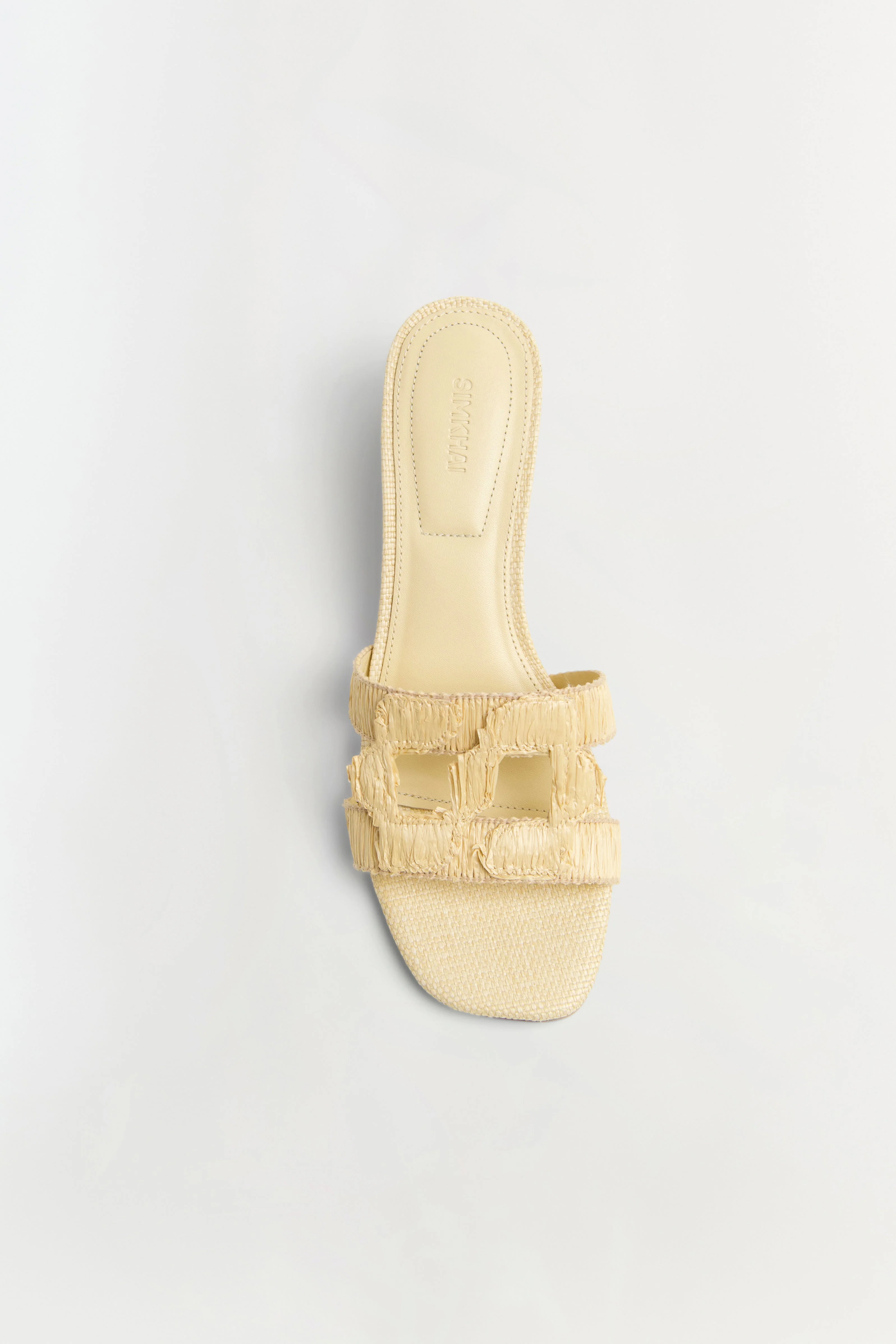 Simkhai - Monogram Raffia Block Heel - Image 2