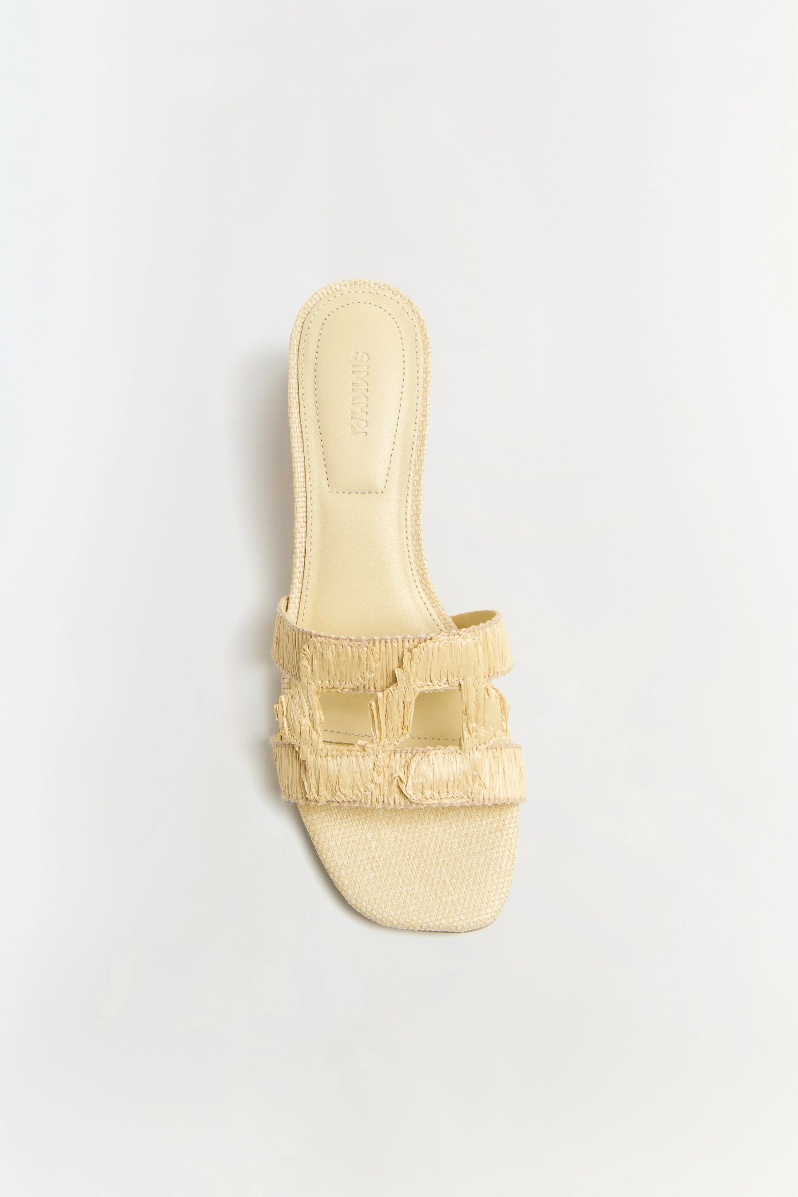 Simkhai - Monogram Raffia Flat Slide - Image 2