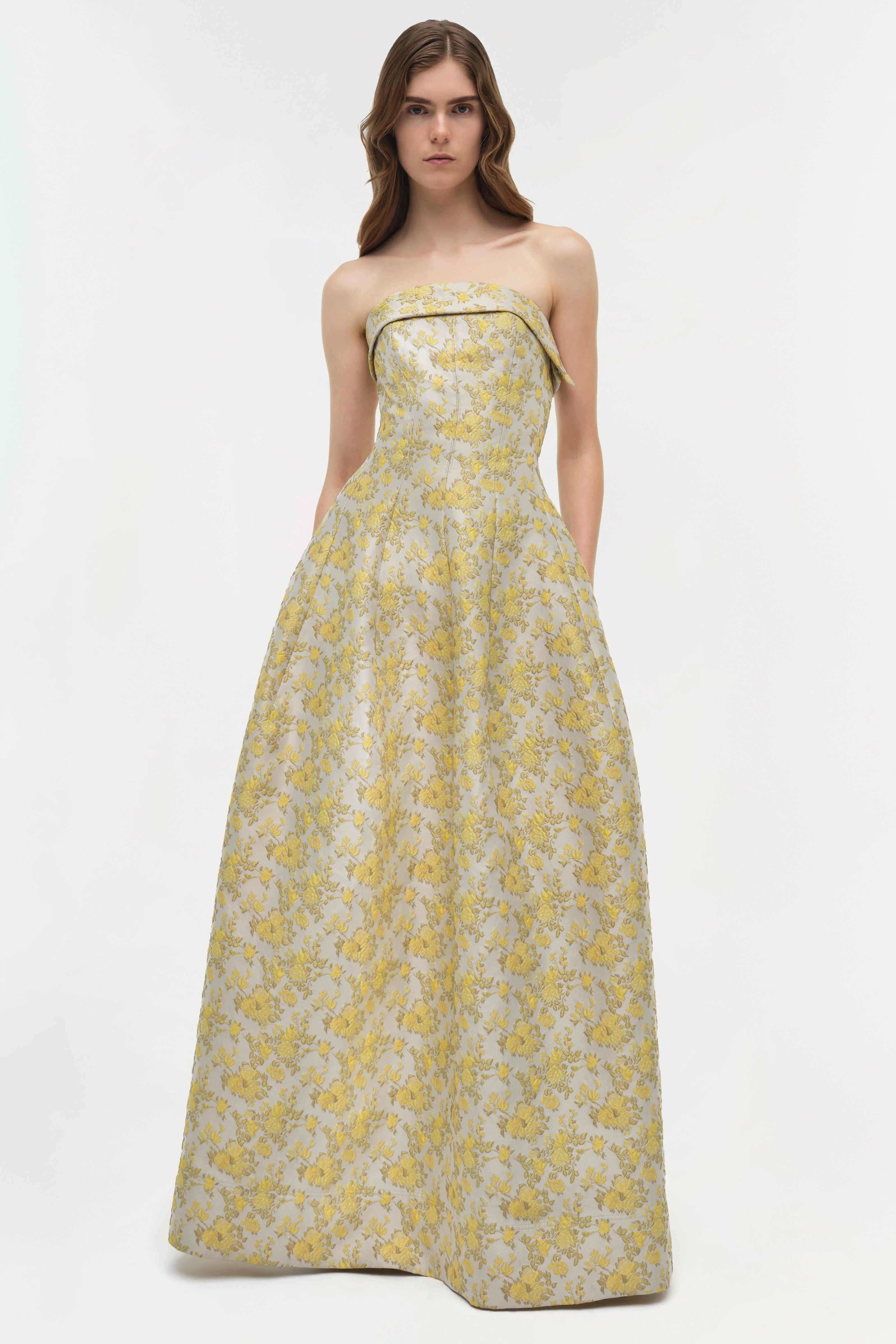 Simkhai - Octavia Jacquard Strapless Gown - Image 2
