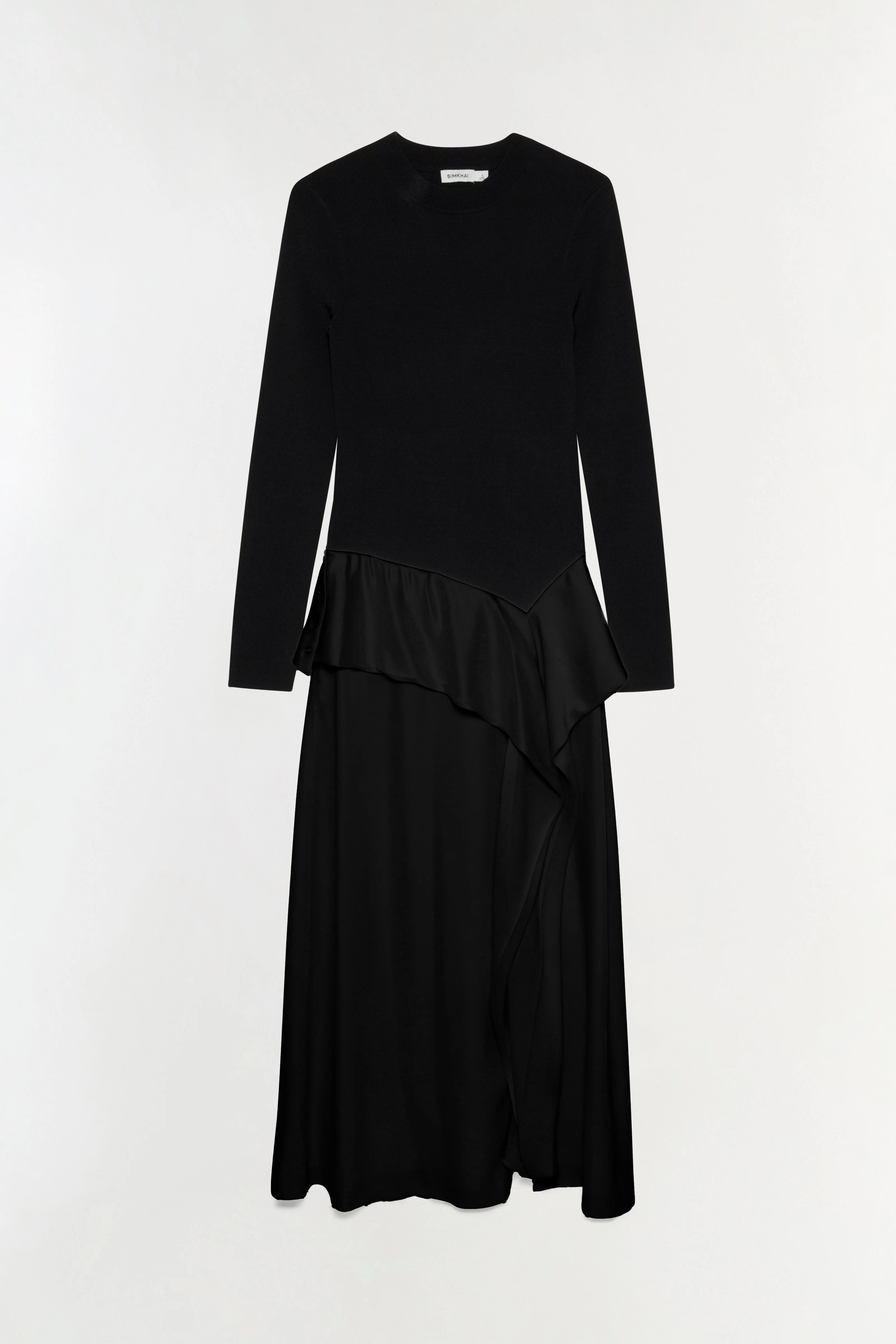 Simkhai - Ornella Knit Satin Midi Dress