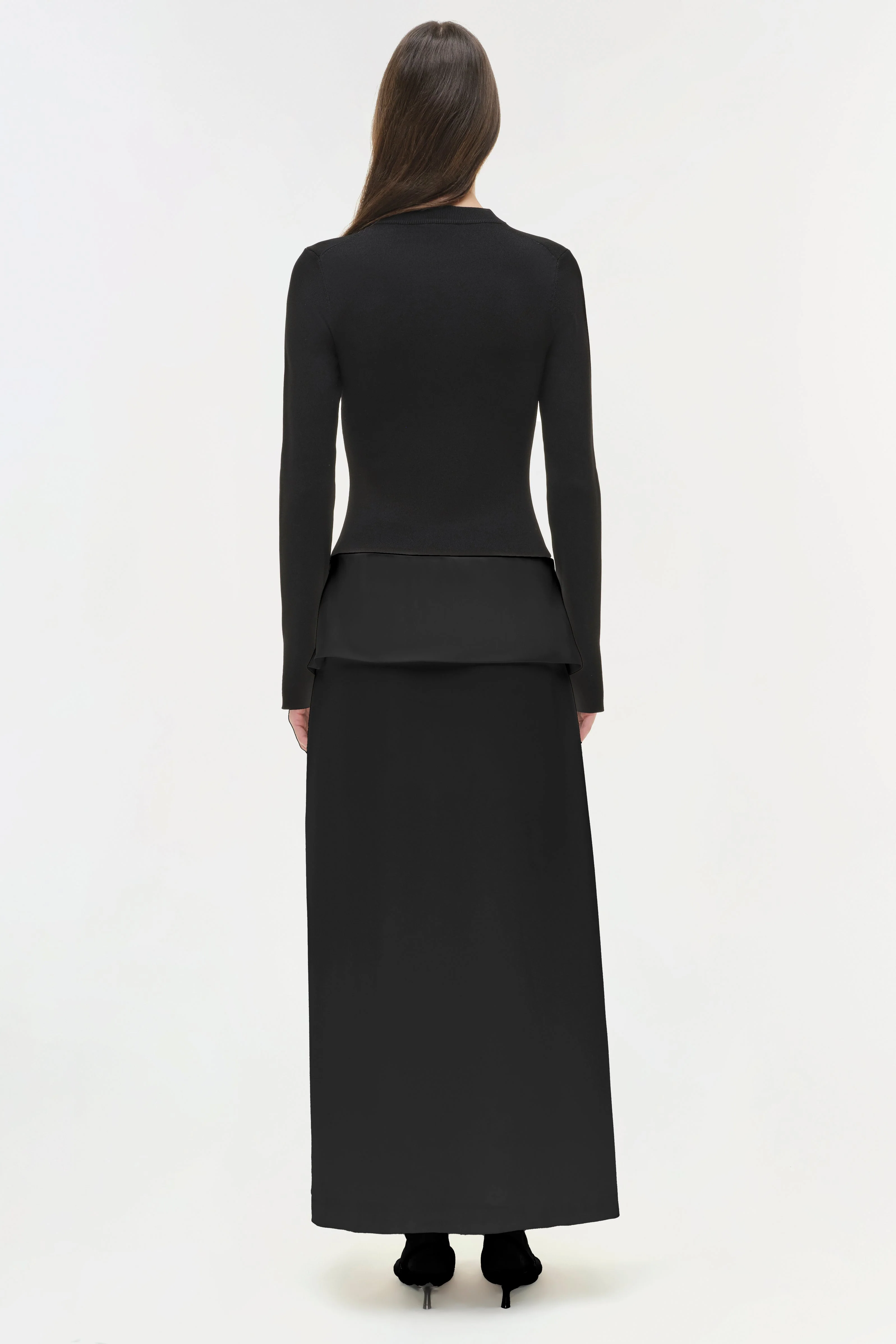 Simkhai - Ornella Knit Satin Midi Dress - Image 5
