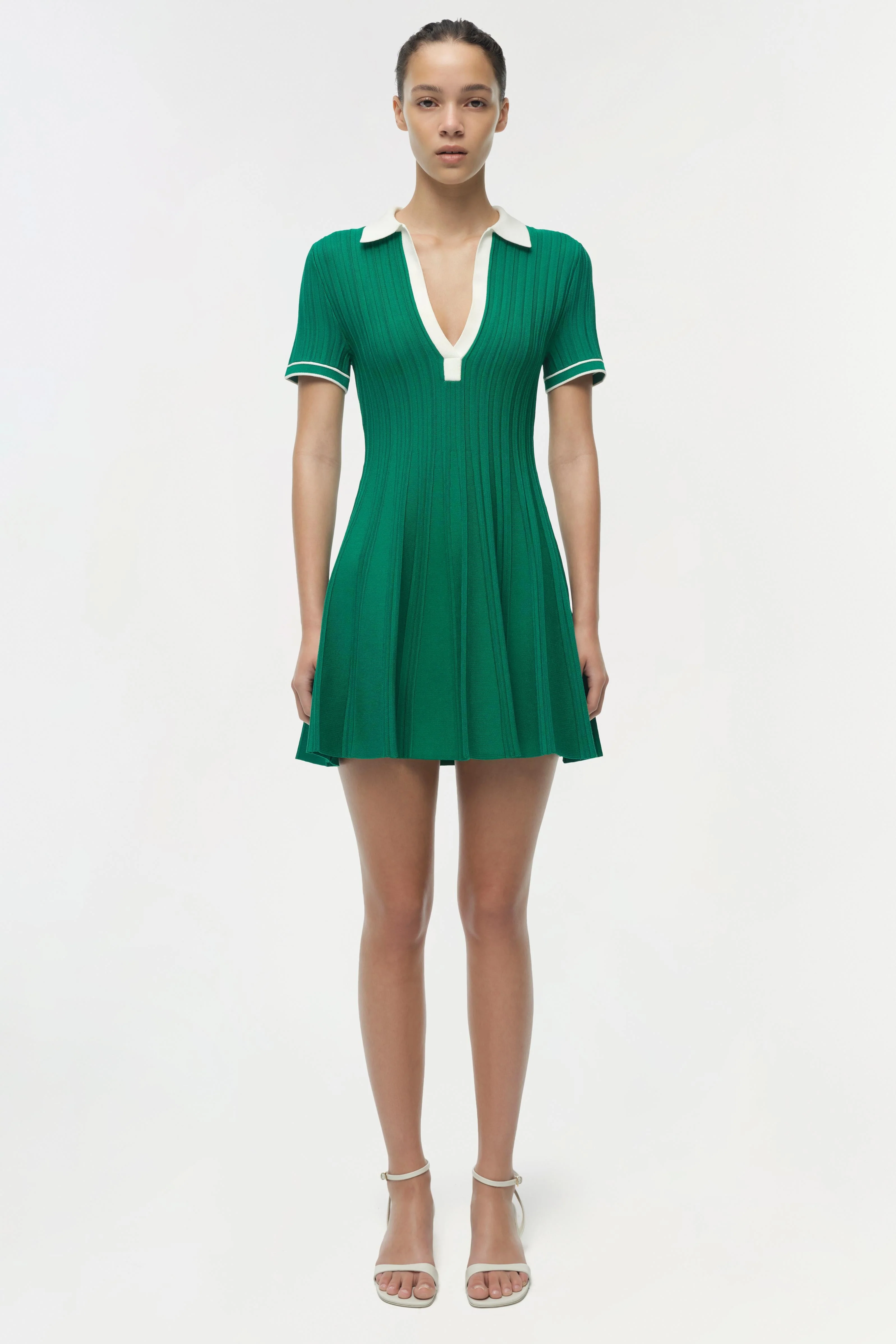 Simkhai - Page Knit Polo Mini Dress - Image 6