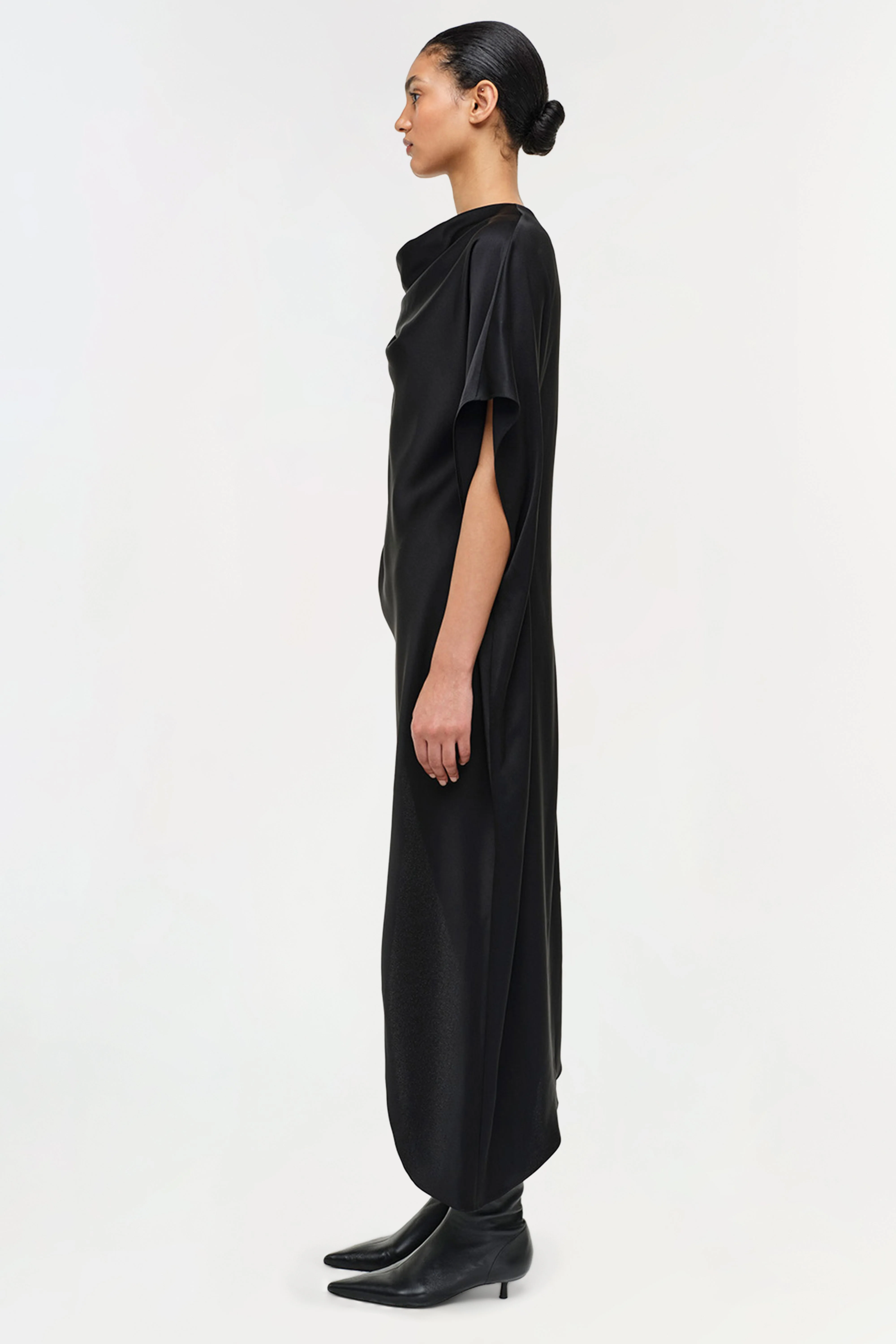 Simkhai - Sadia Satin Mini Cape Dress - Image 5