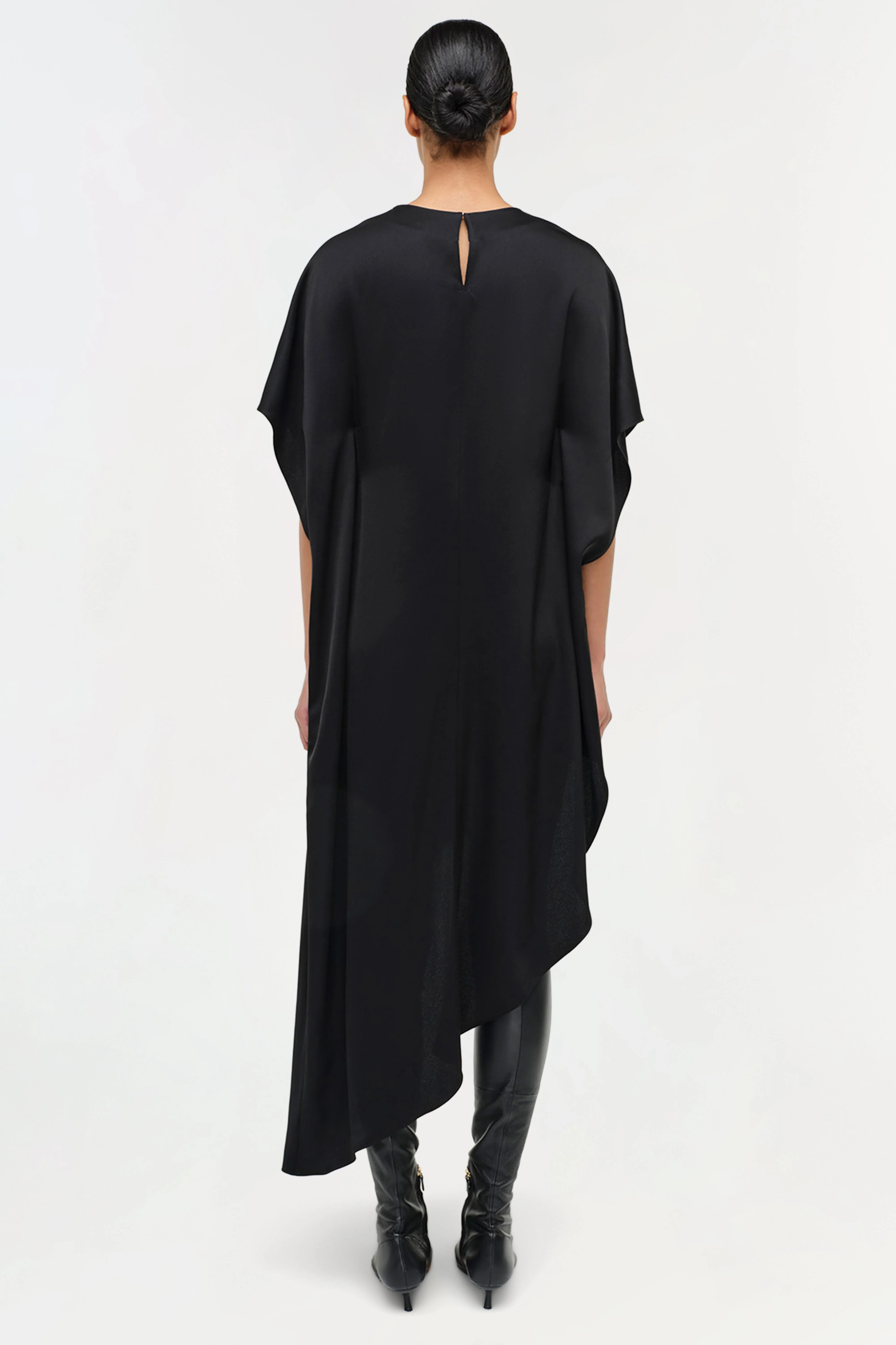 Simkhai - Sadia Satin Mini Cape Dress - Image 6