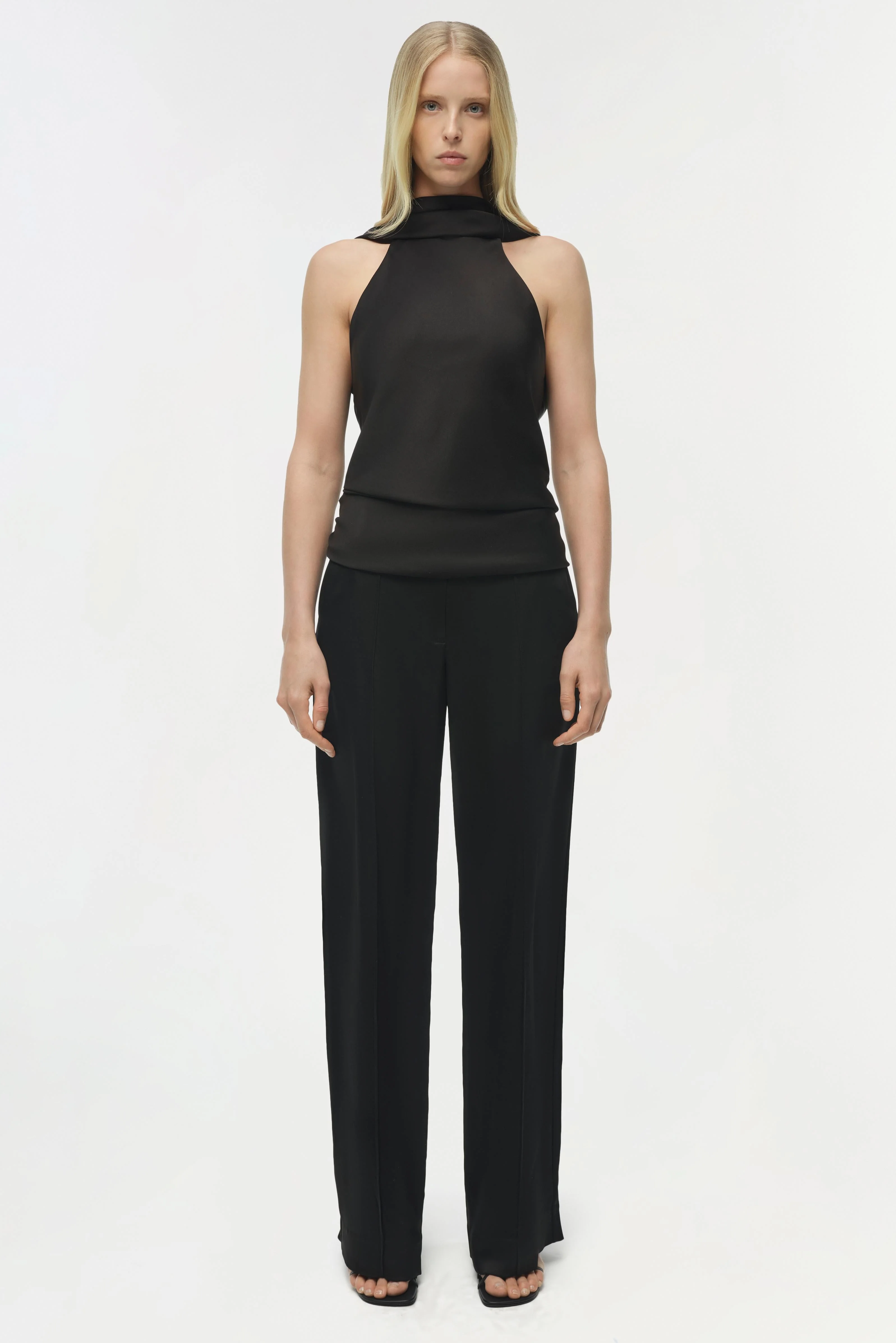Simkhai - Samira Satin Cape Top - Image 6