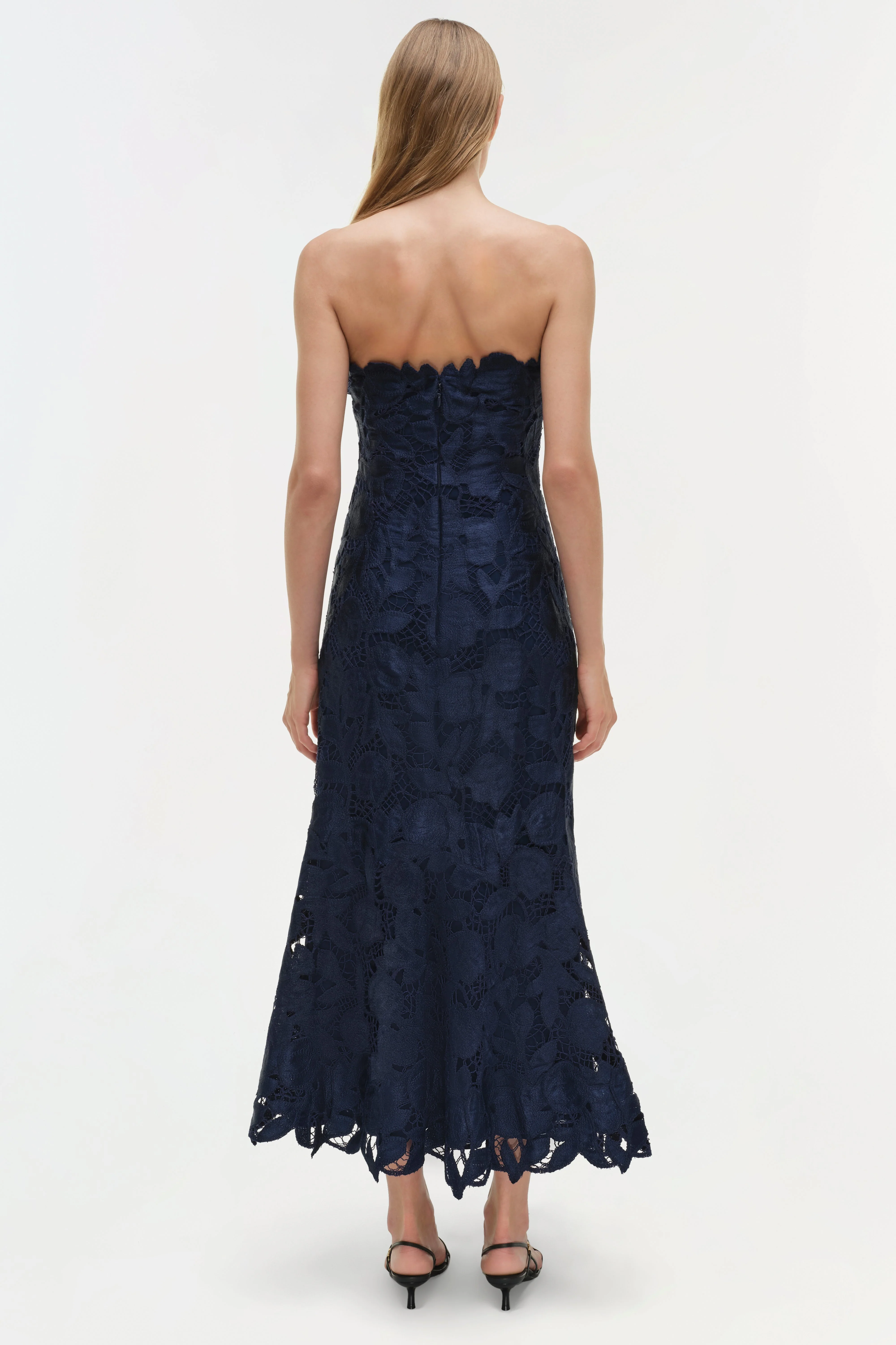 Simkhai - Valletta Strapless Embroidered Dress - Image 5
