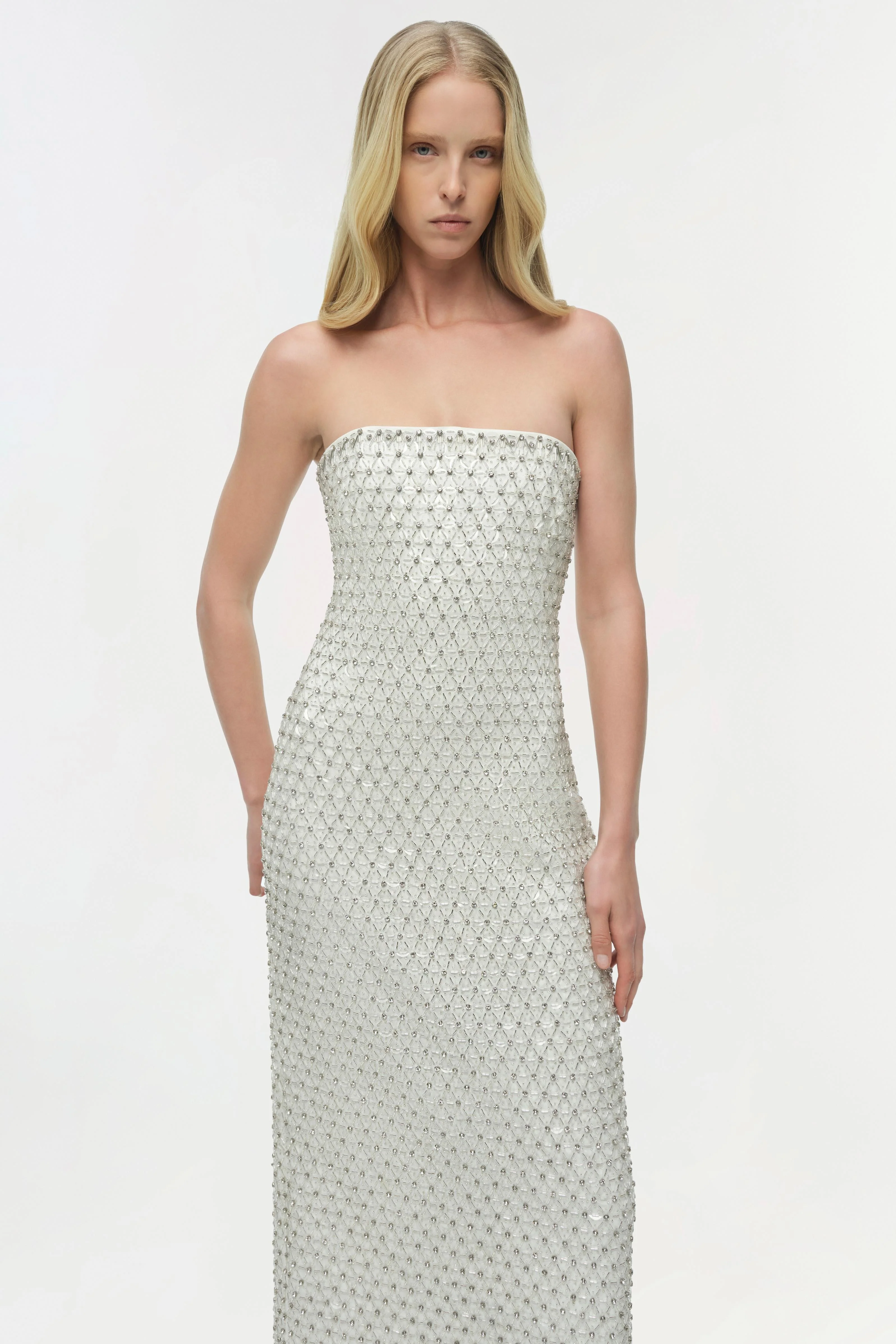 Simkhai - Vanessa Embellished Bustier Midi Dress - Image 3