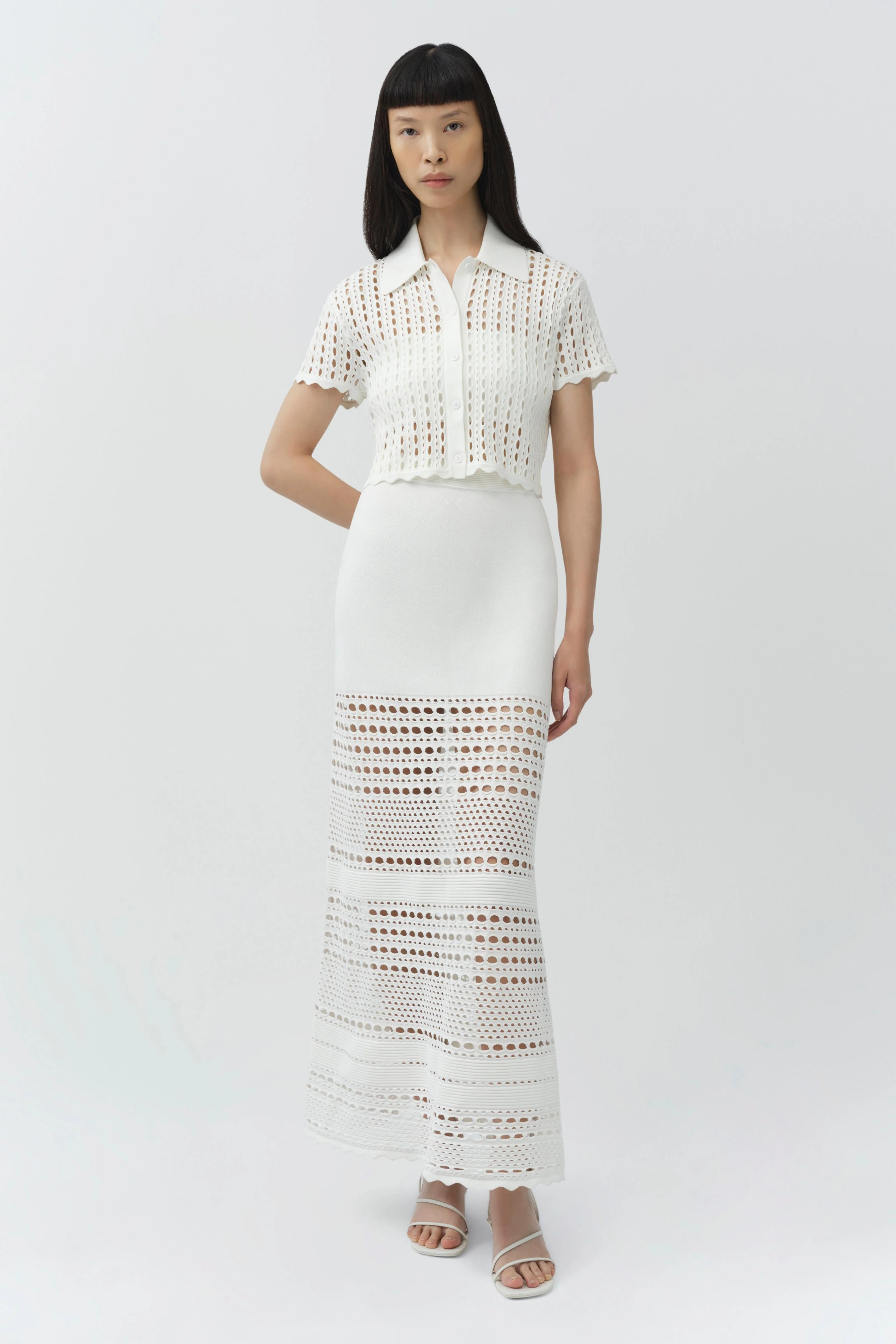 Simkhai - Westly Open Stitch Midi Skirt - Image 2