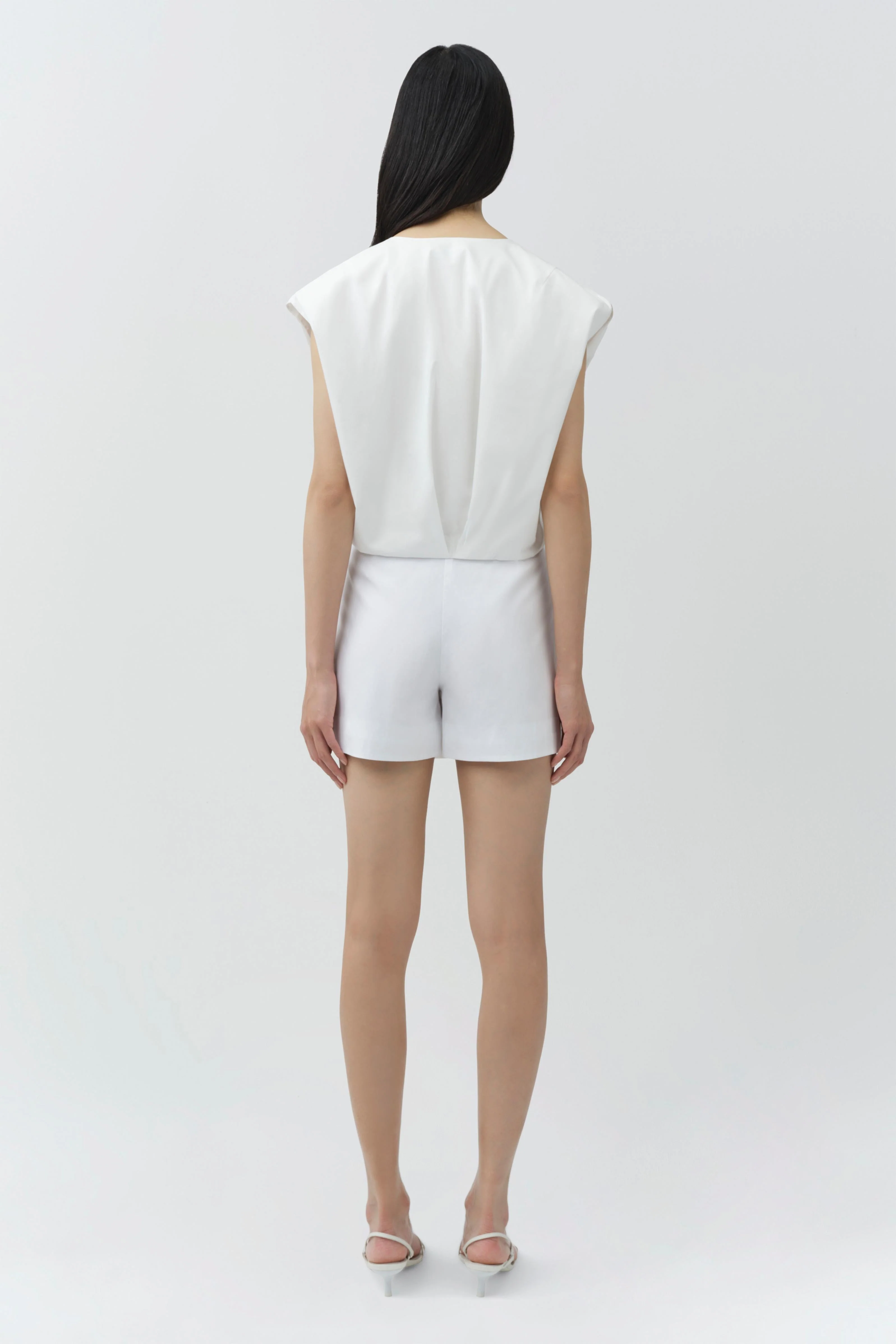 Simkhai - Wrenli Cotton Pleated Top - Image 5
