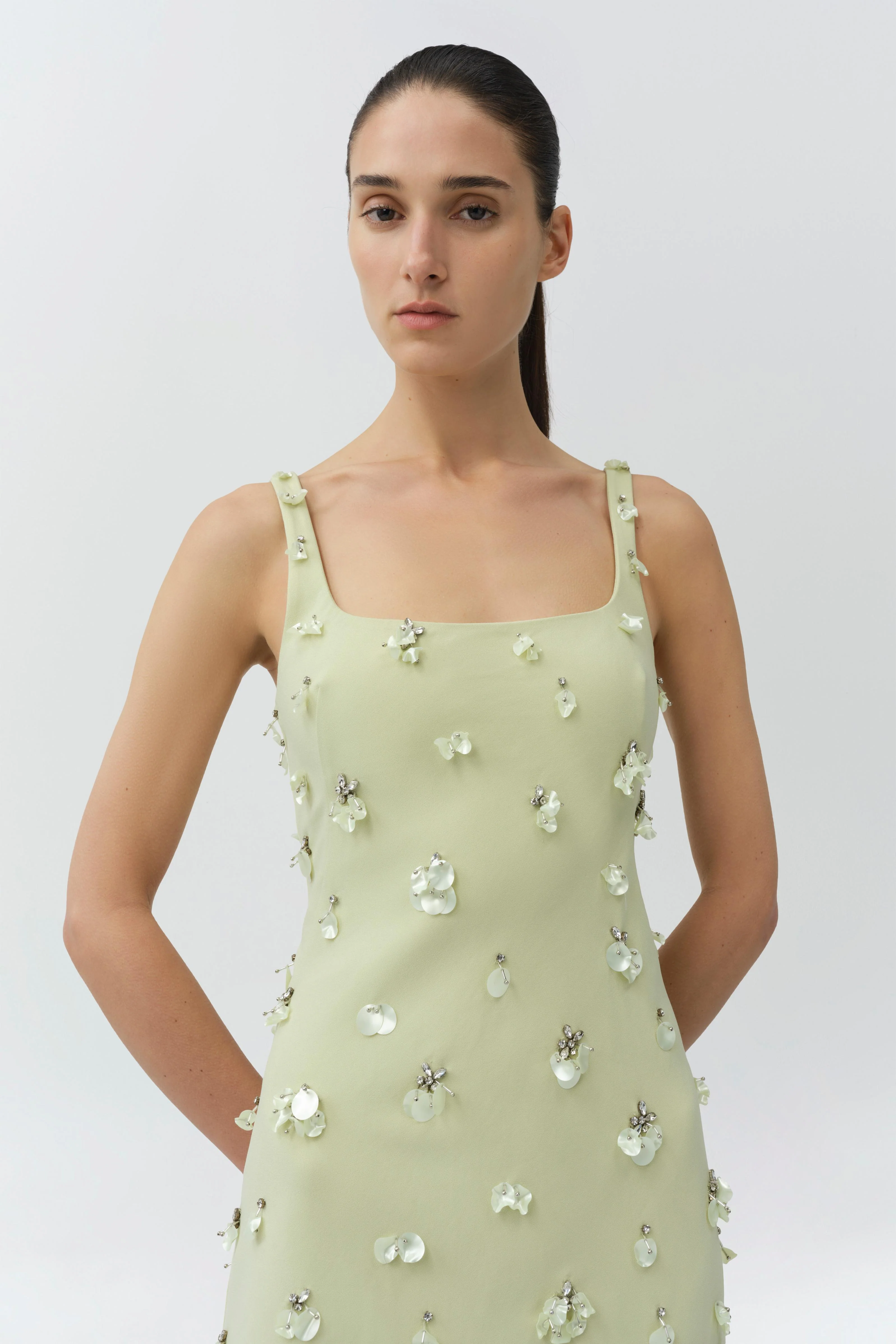 Simkhai - Ziva Embellished Crepe Mini Dress - Image 3