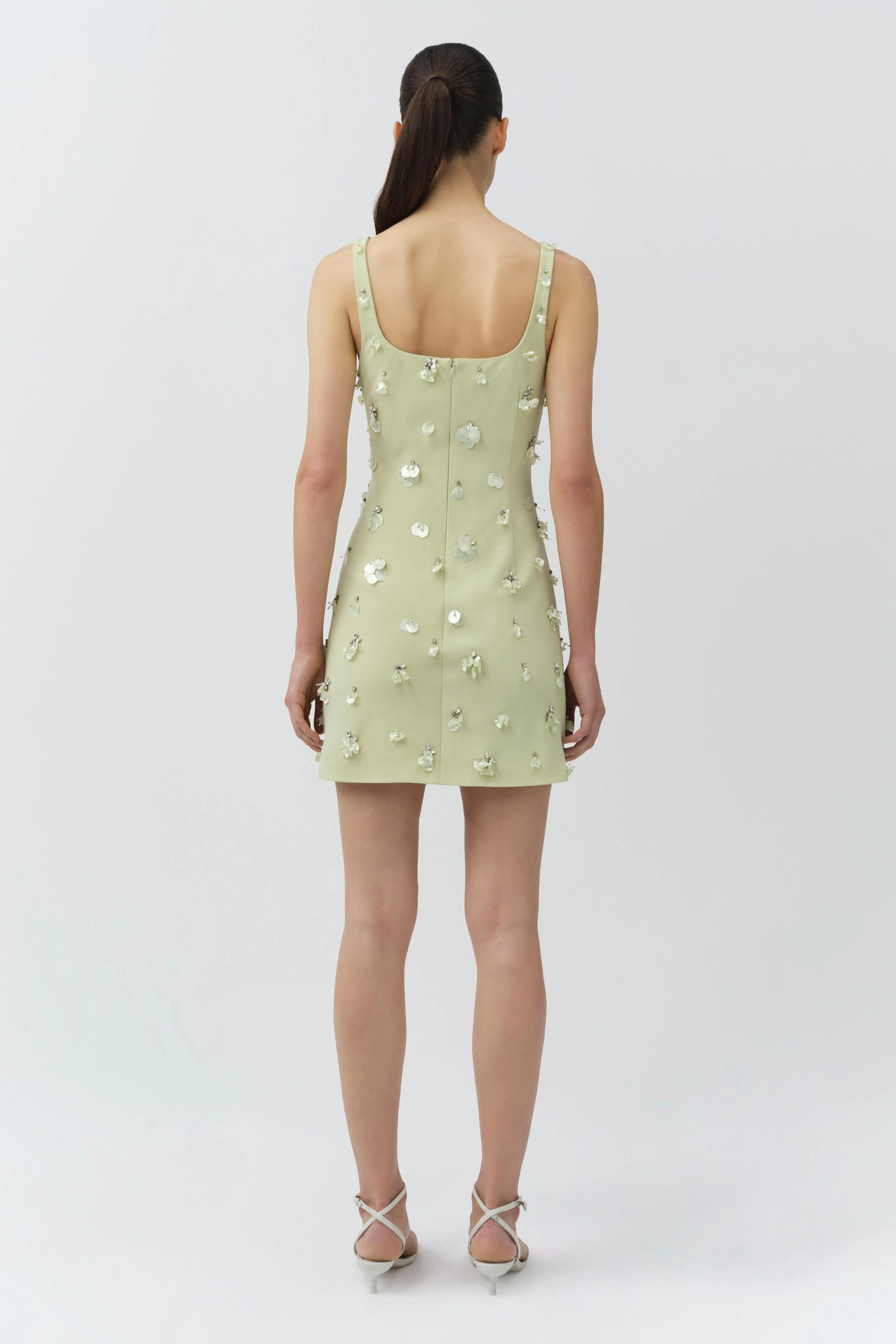Simkhai - Ziva Embellished Crepe Mini Dress - Image 4