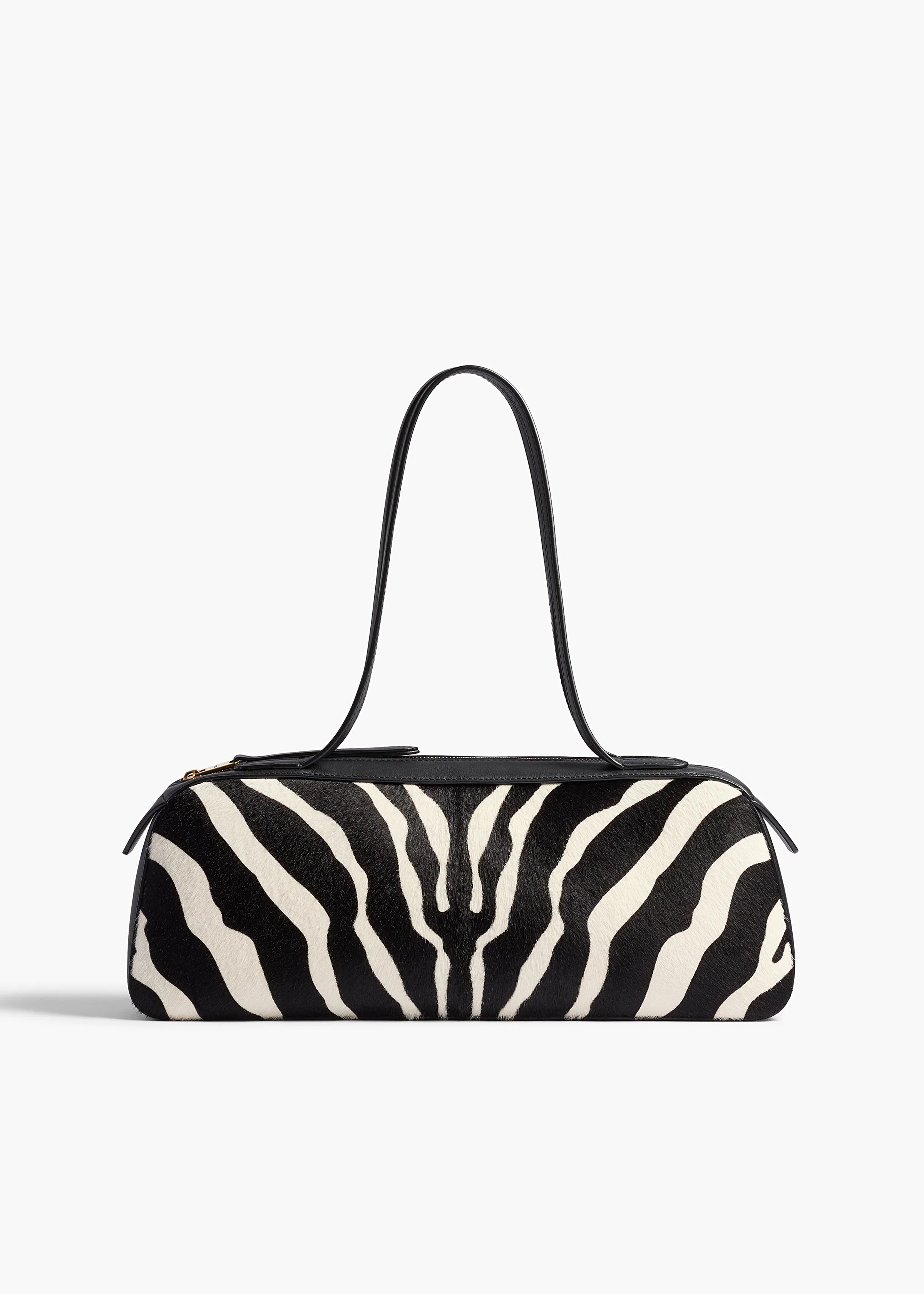 Khaite - Simona Shoulder Bag in Zebra Print Haircalf