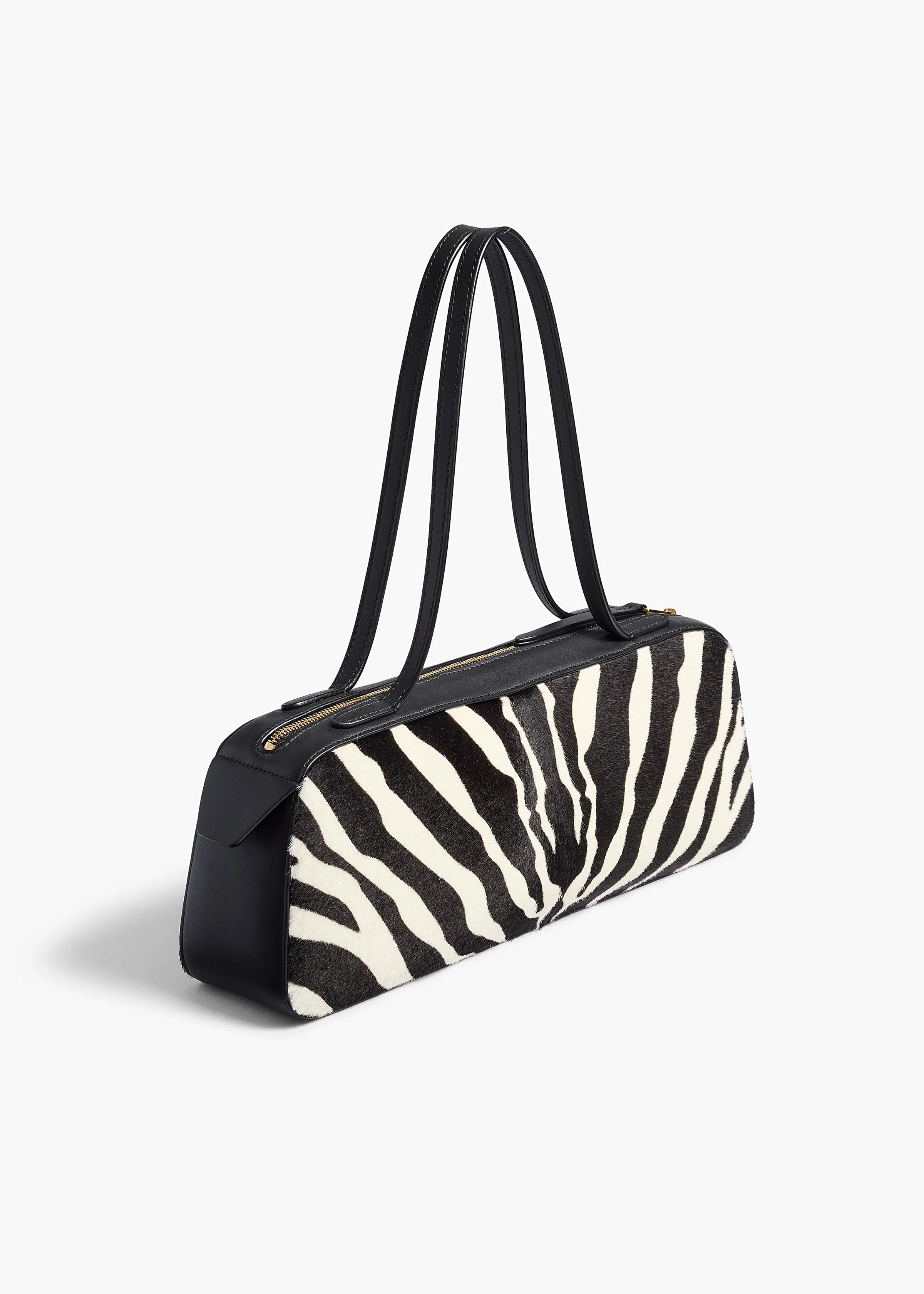 Khaite - Simona Shoulder Bag in Zebra Print Haircalf - Image 8