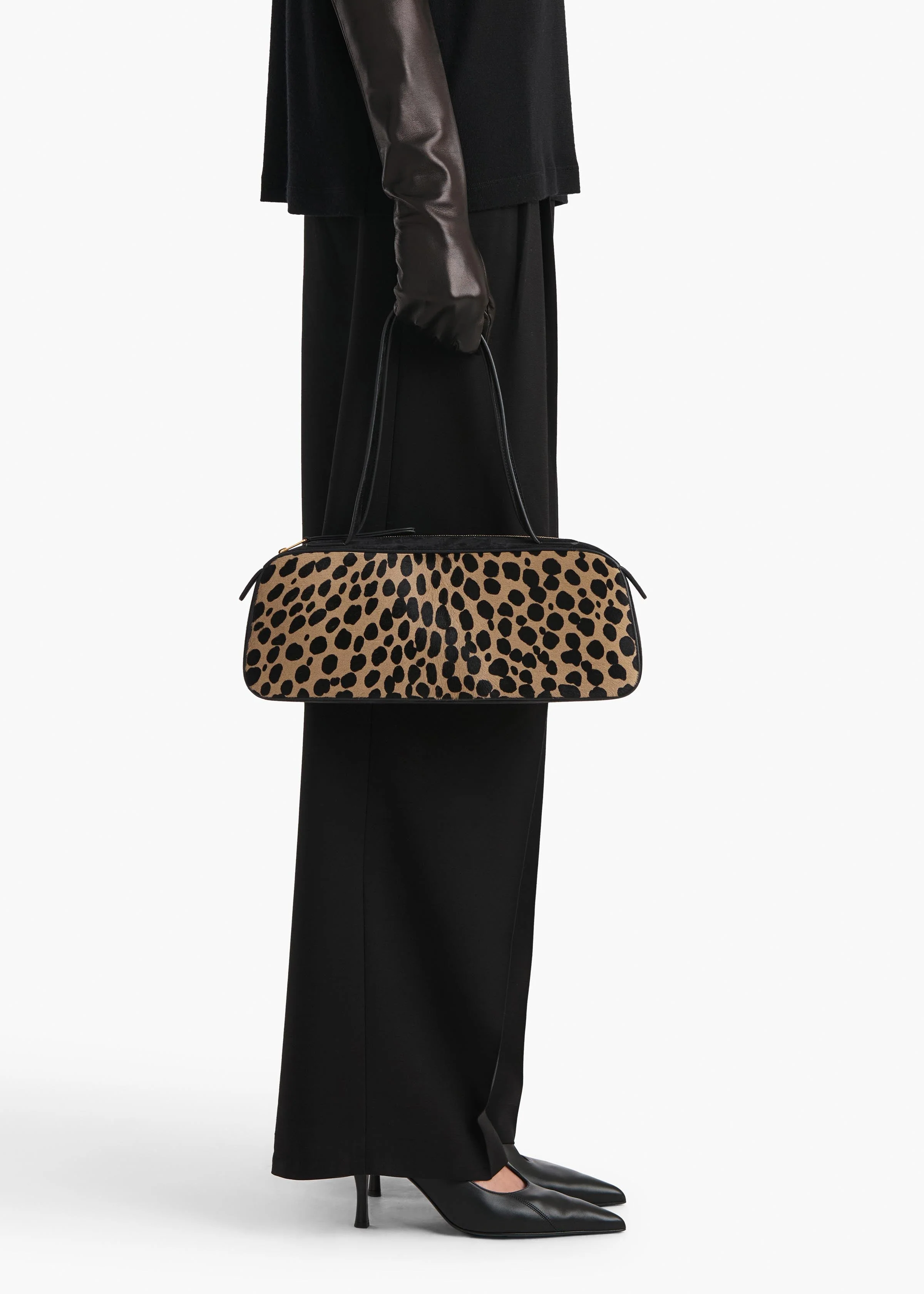 Khaite - Simona Shoulder Bag in Hyena Print Haircalf - Image 11