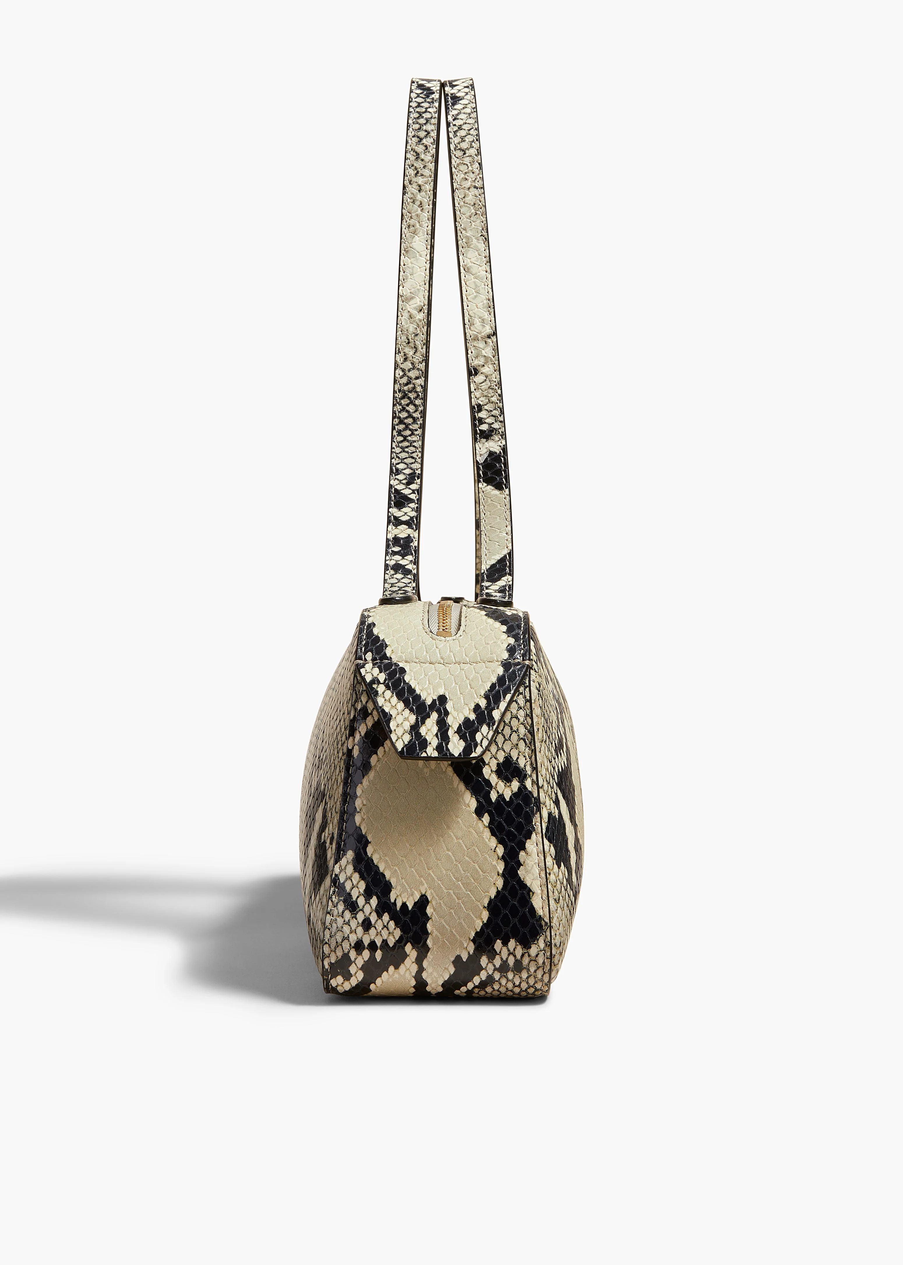 Khaite - Simona Shoulder Bag in Natural Python - Embossed Leather - Image 11
