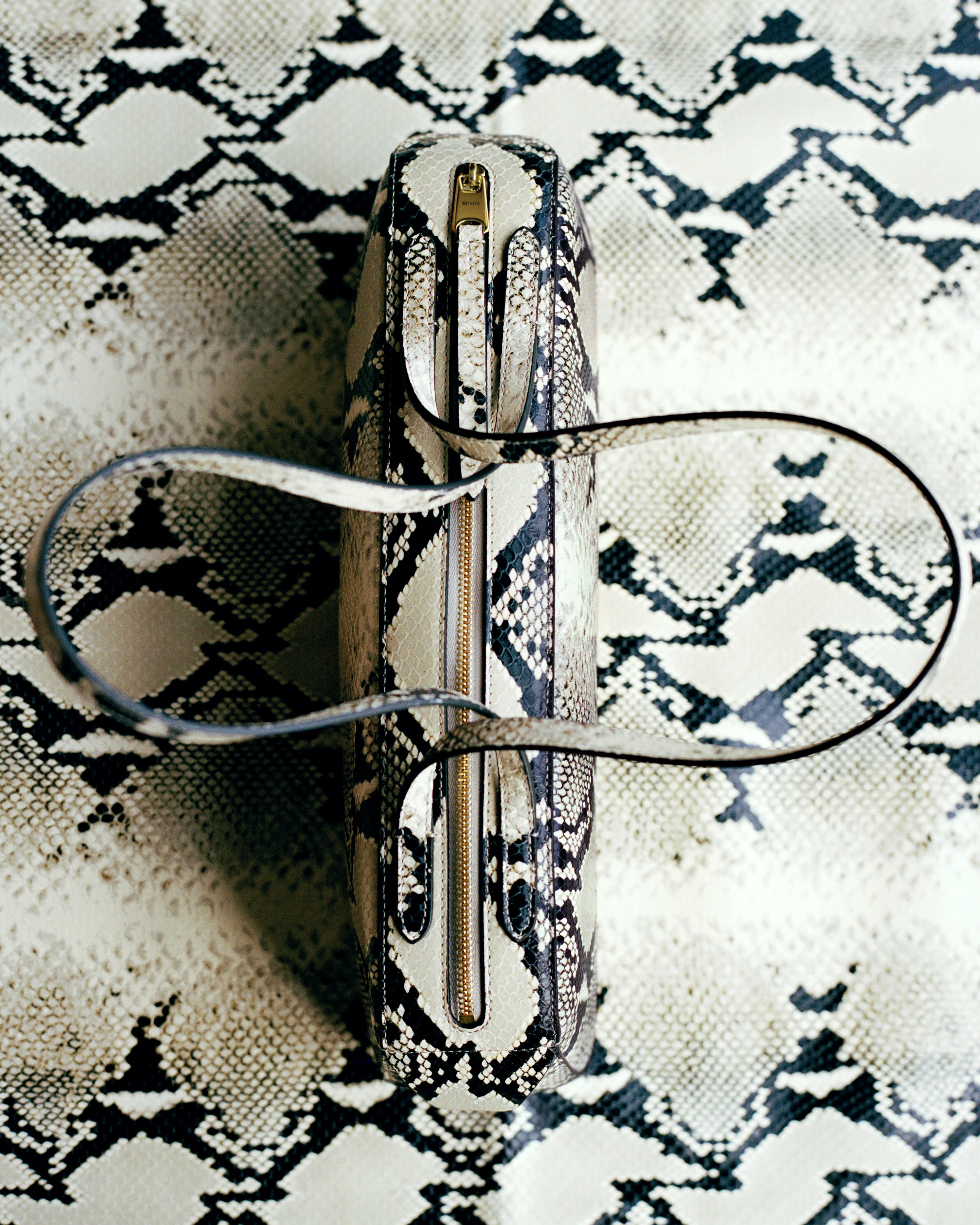 Khaite - Simona Shoulder Bag in Natural Python - Embossed Leather - Image 13