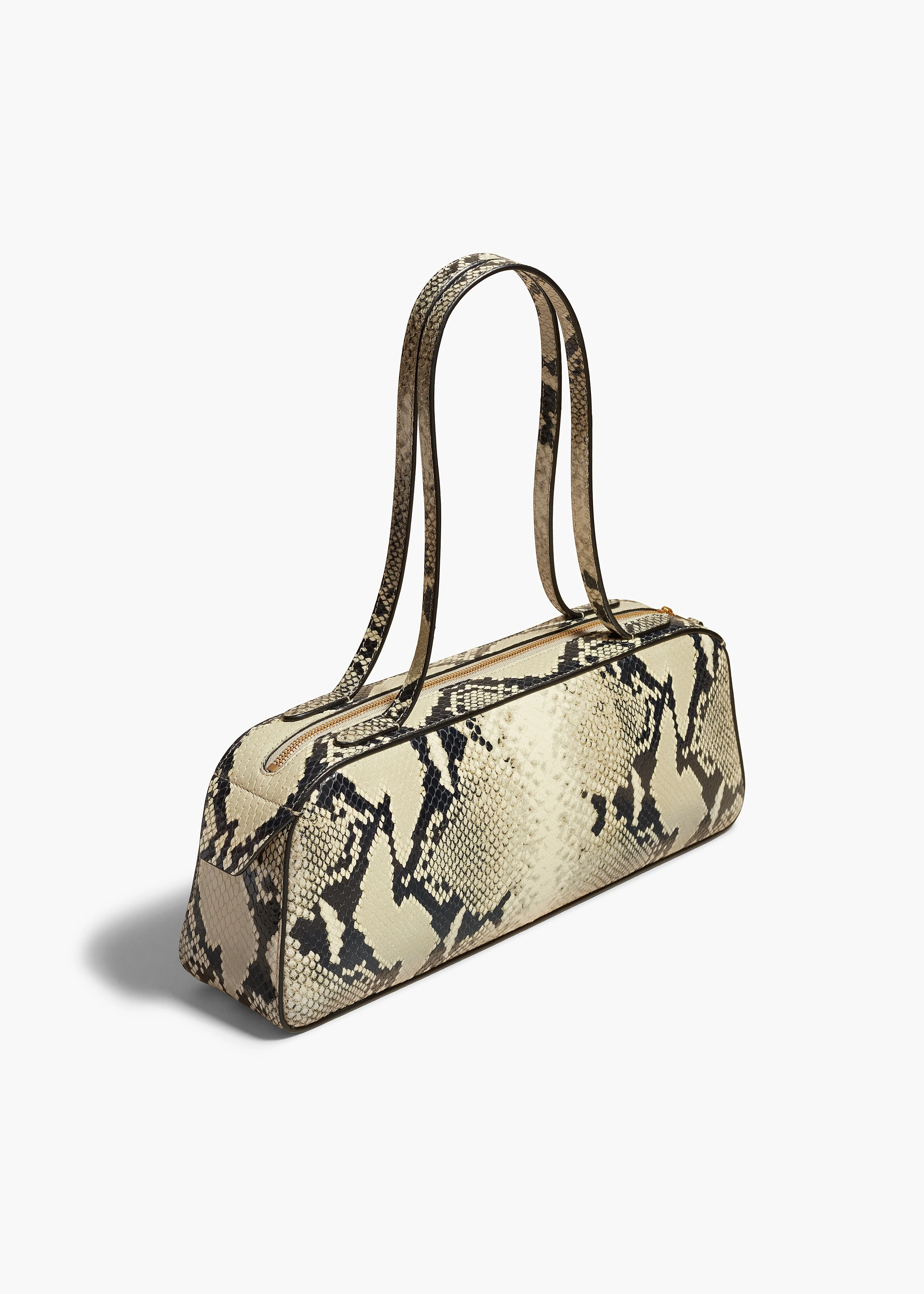 Khaite - Simona Shoulder Bag in Natural Python - Embossed Leather - Image 9