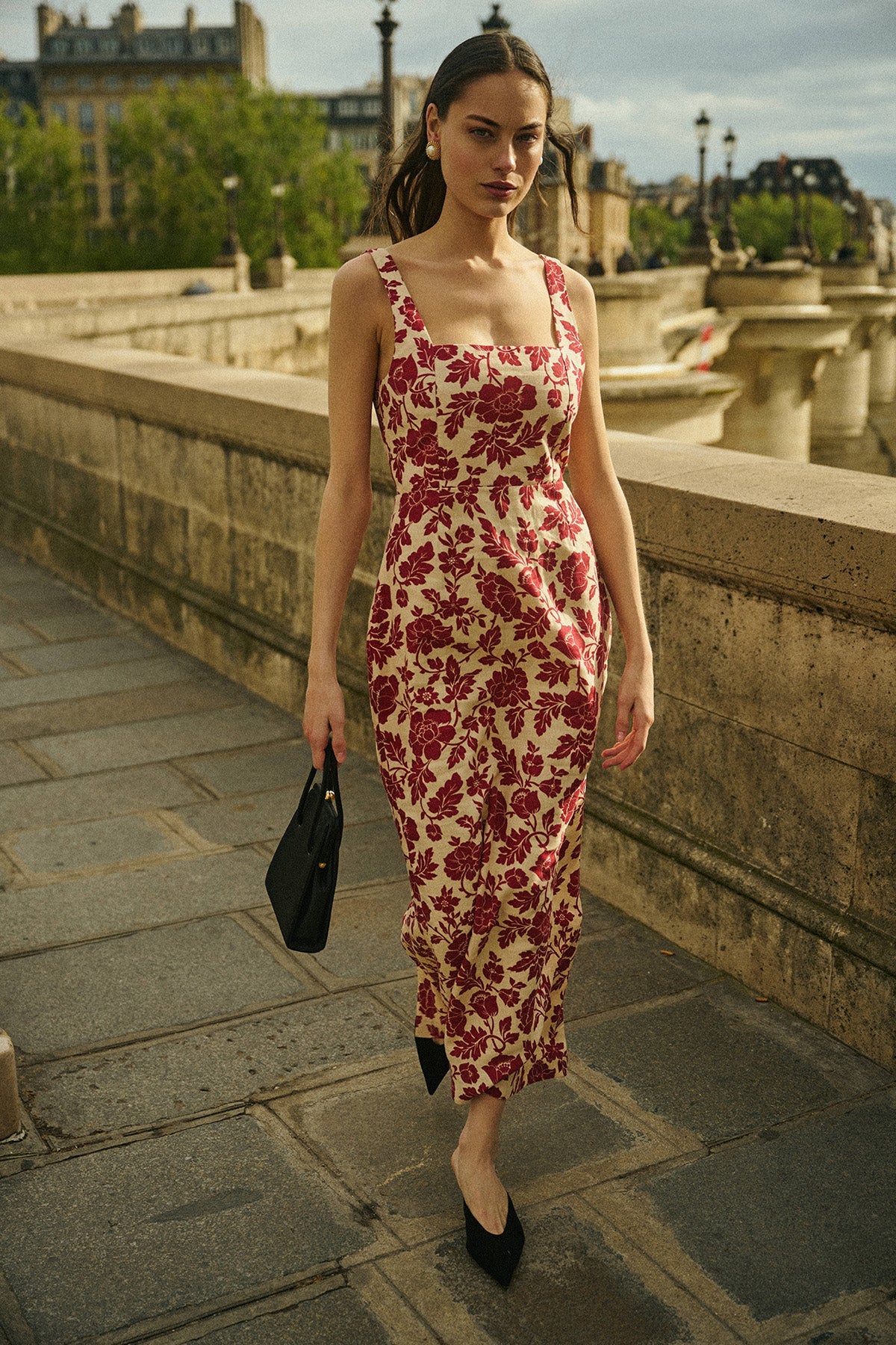 Posse - SKYLA COLUMN DRESS - SCARLET BLOOM - Image 8