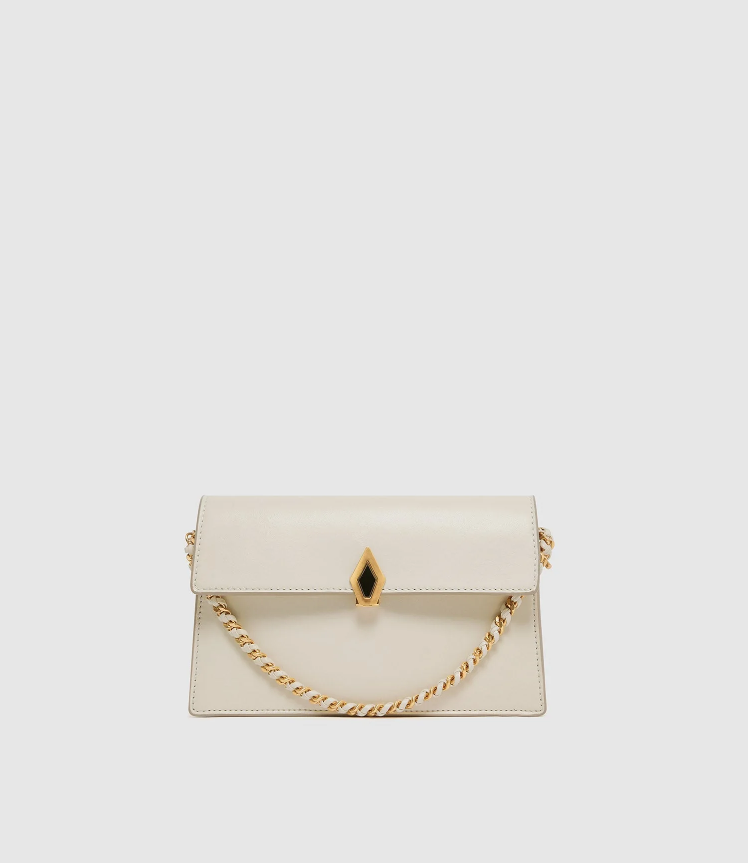 Metier - Small Chain Strap Buttery Nappa Crème with Gold Hardware - Image 3