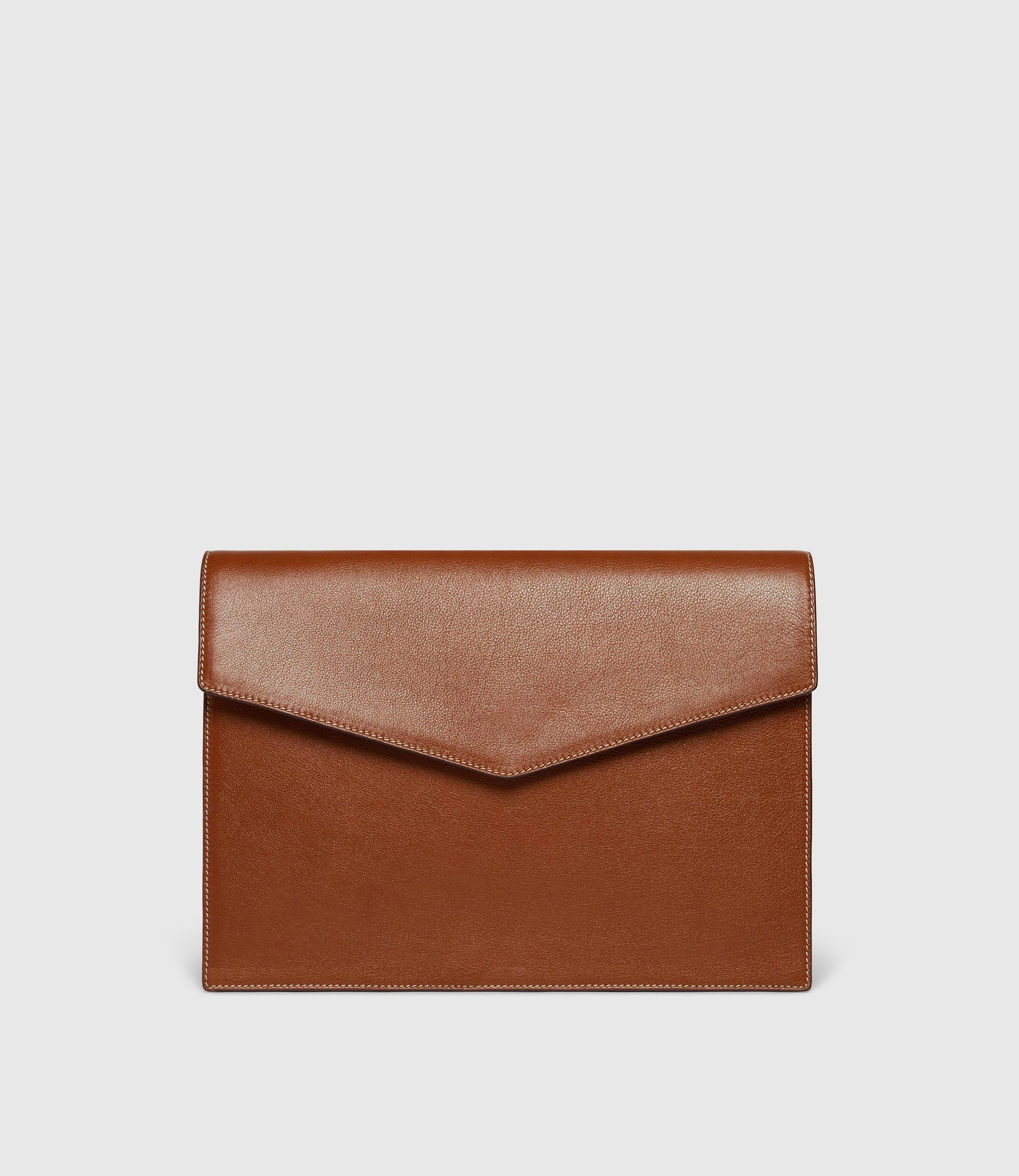 Metier - Single Document Folio Buffalo Cognac