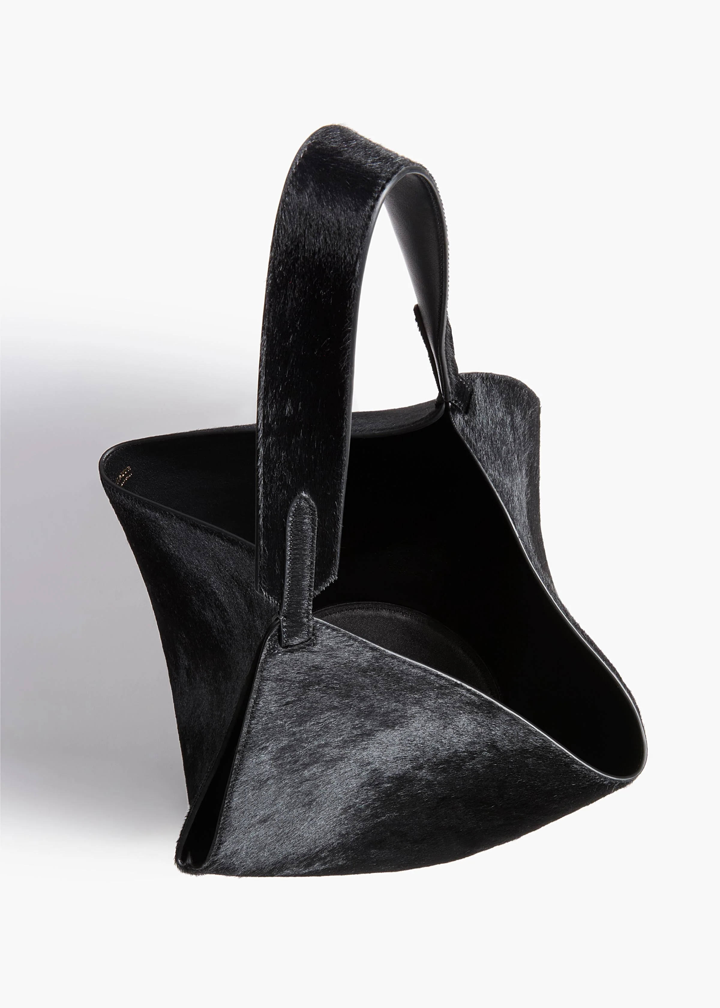 Khaite - Small Lotus Tote in Black Haircalf - Image 9