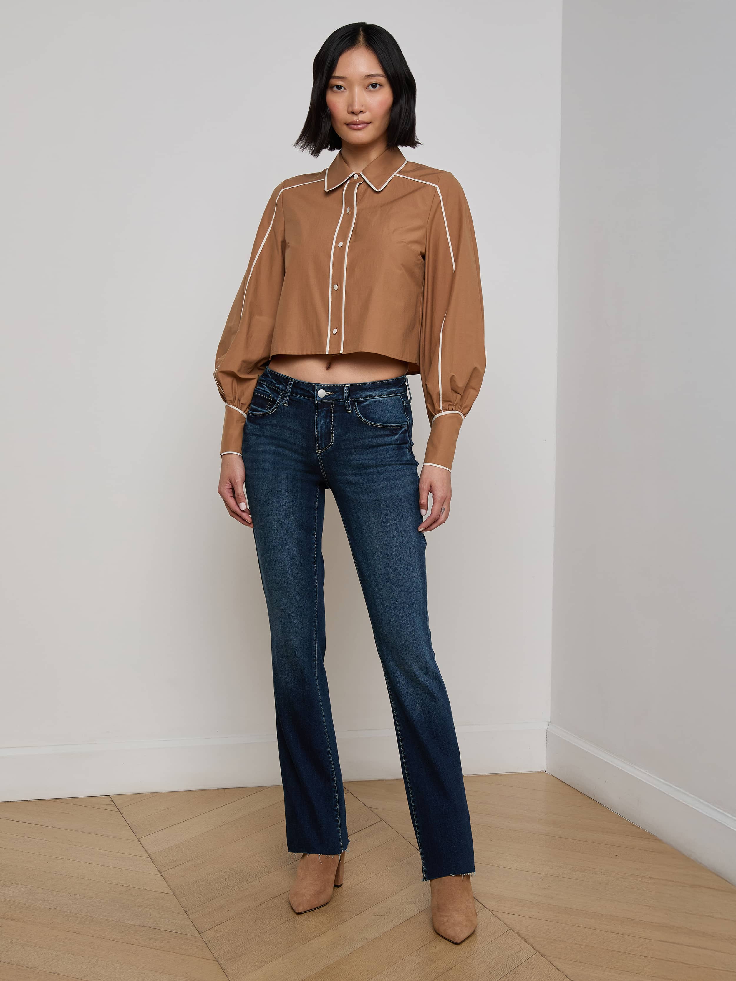 L'AGENCE - Sneeki Low - Rise Straight - Leg Jean