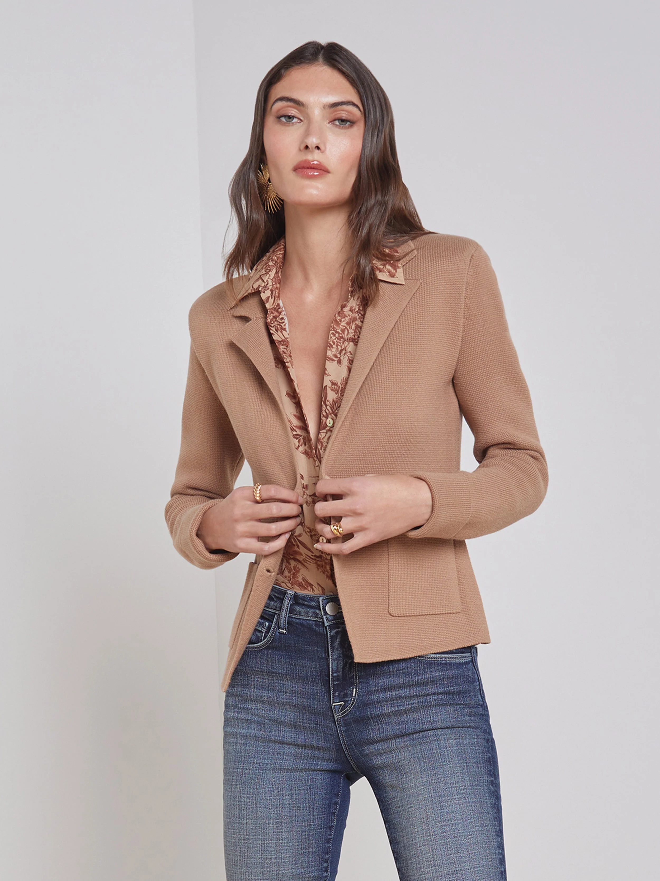 L'AGENCE - Sofia Knit Blazer - Image 3
