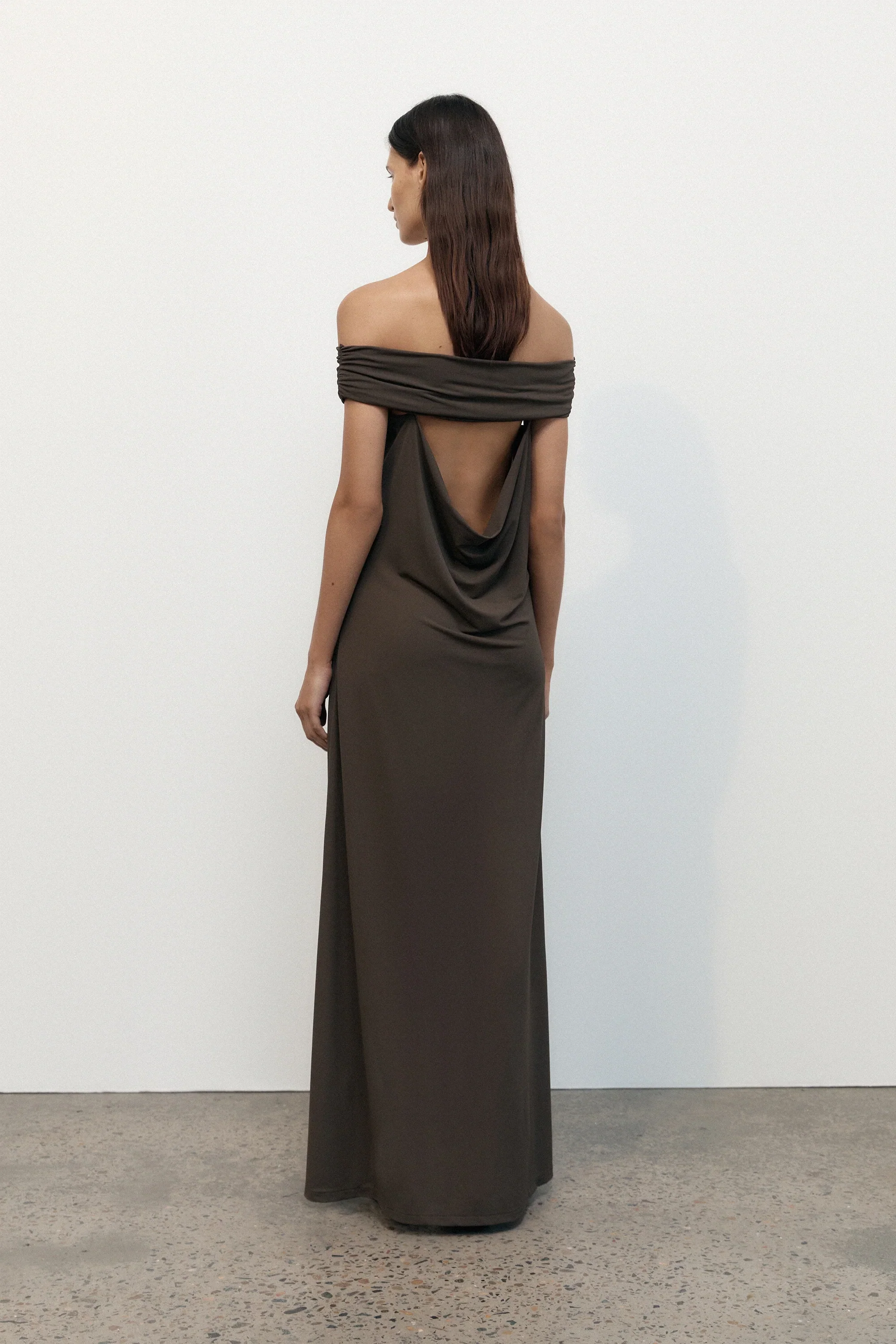 Faithfull - Sofie Maxi Dress Chocolate Brown - Final Sale - Image 2